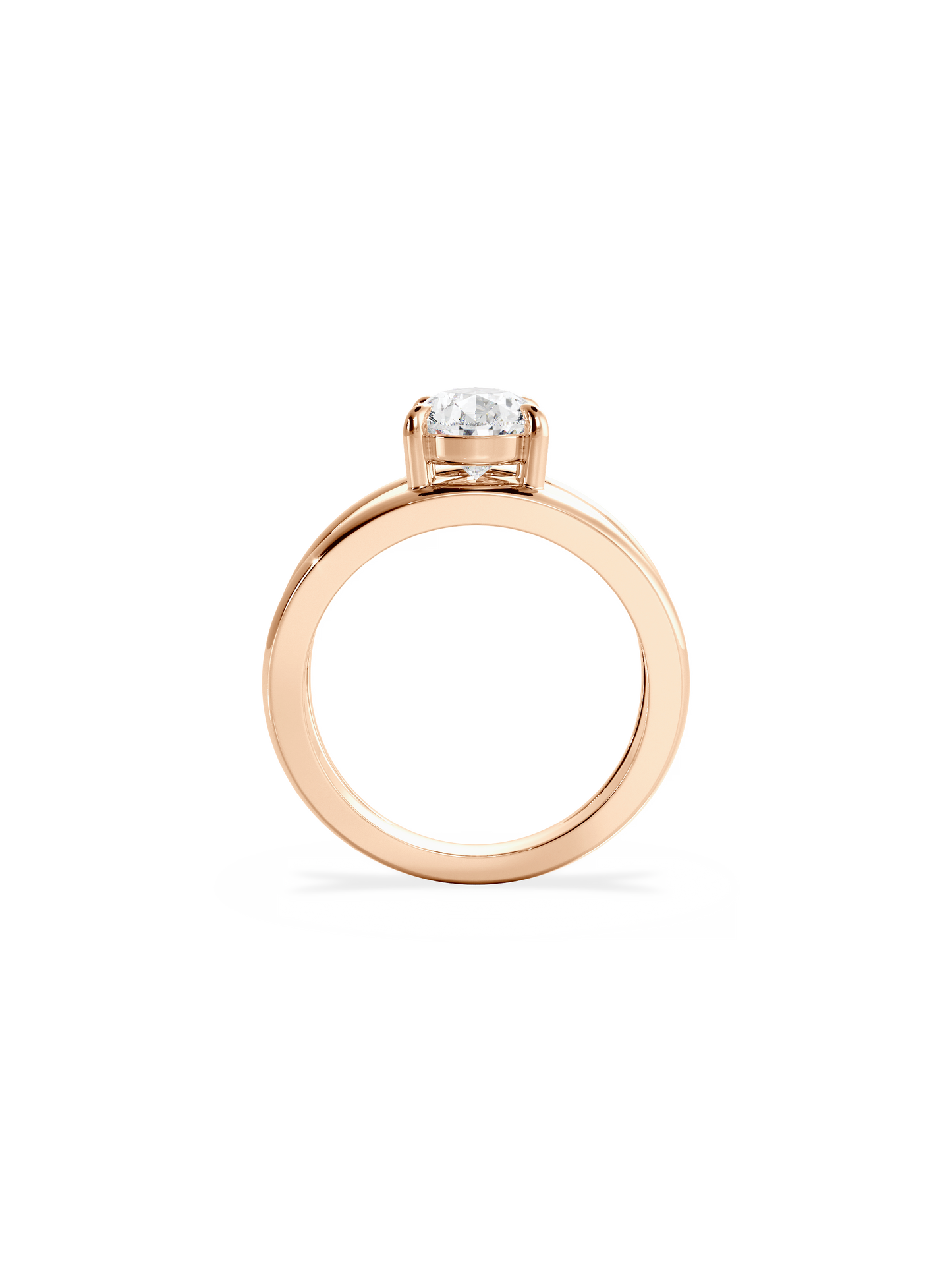 2 CT Round Three Stones Lab Grown Diamond Engagement Ring