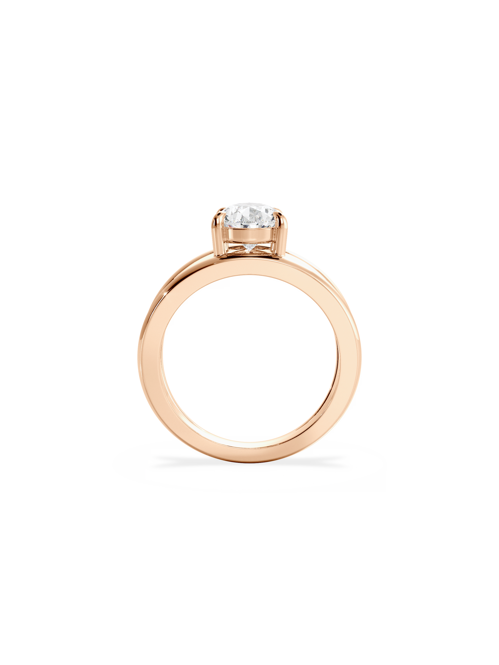 2 CT Round Three Stones Lab Grown Diamond Engagement Ring
