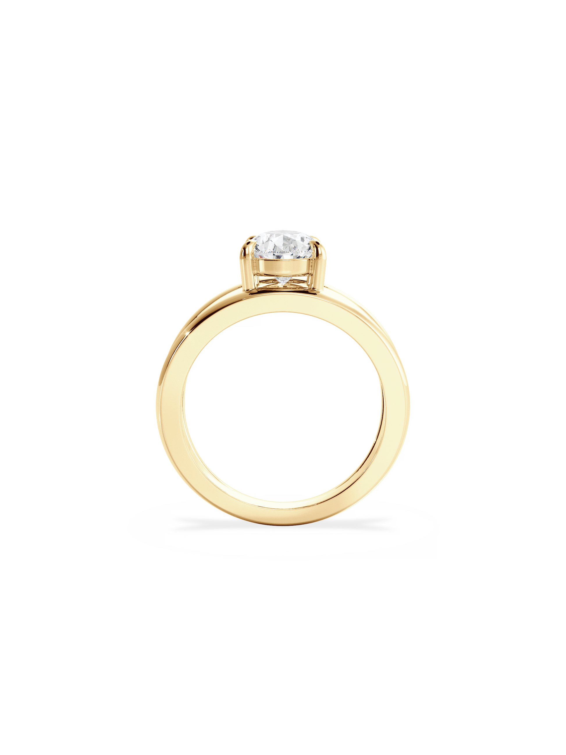 2 CT Round Three Stones Lab Grown Diamond Engagement Ring