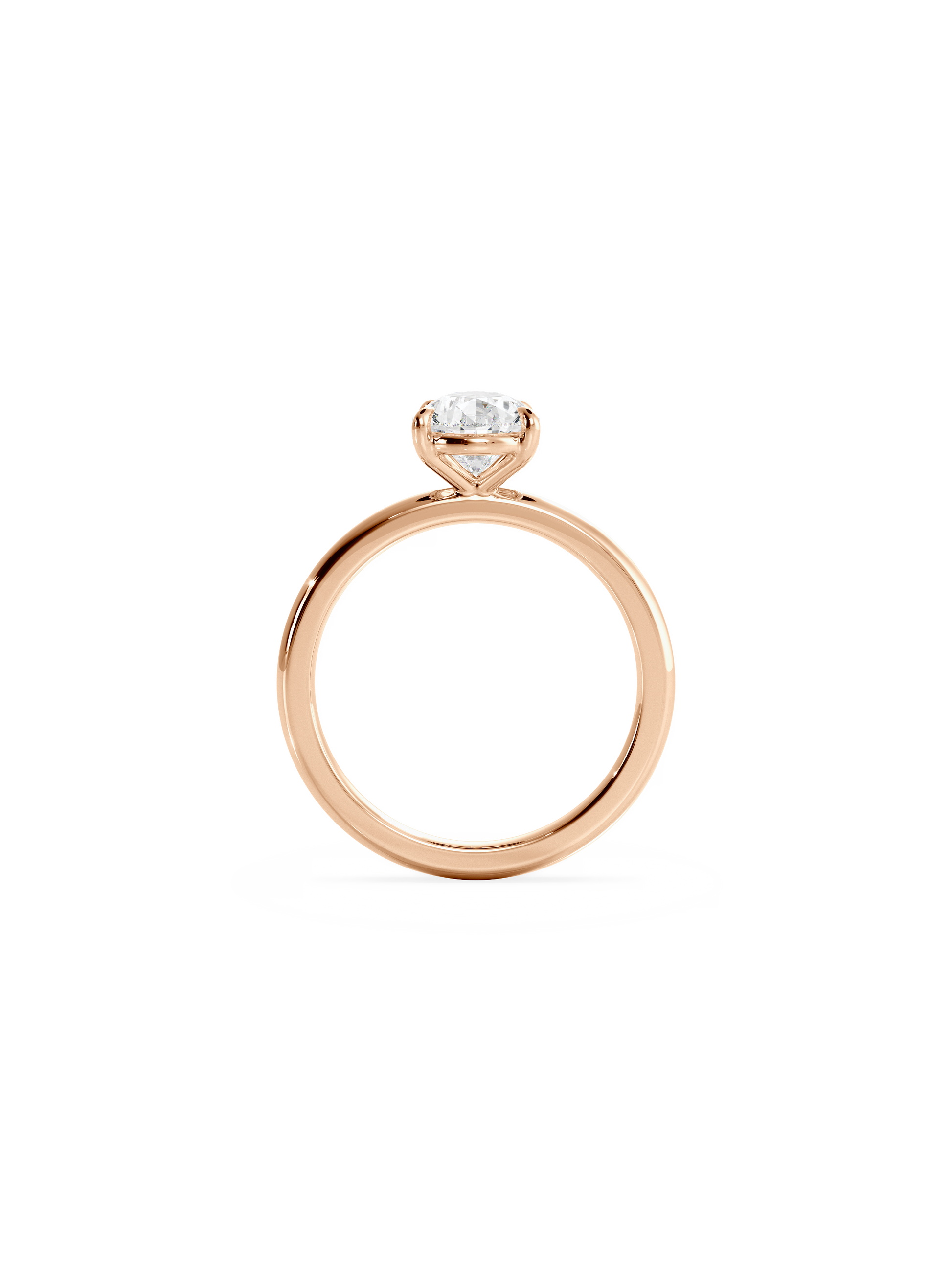 2 CT Round Three Stones Lab Grown Diamond Engagement Ring