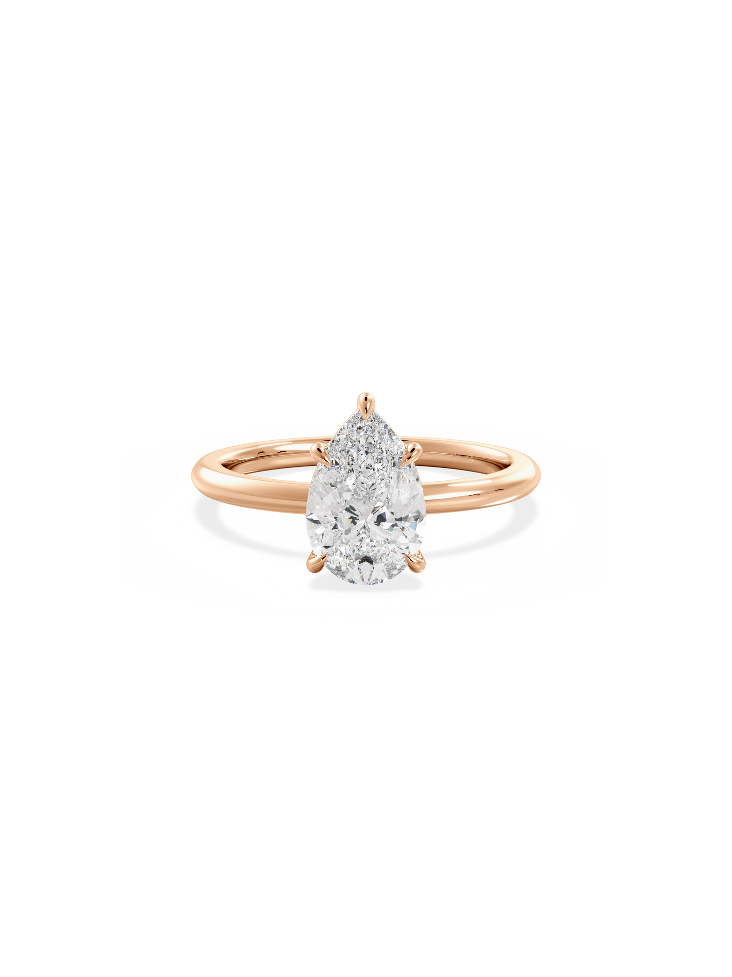 2 CT Round Three Stones Lab Grown Diamond Engagement Ring