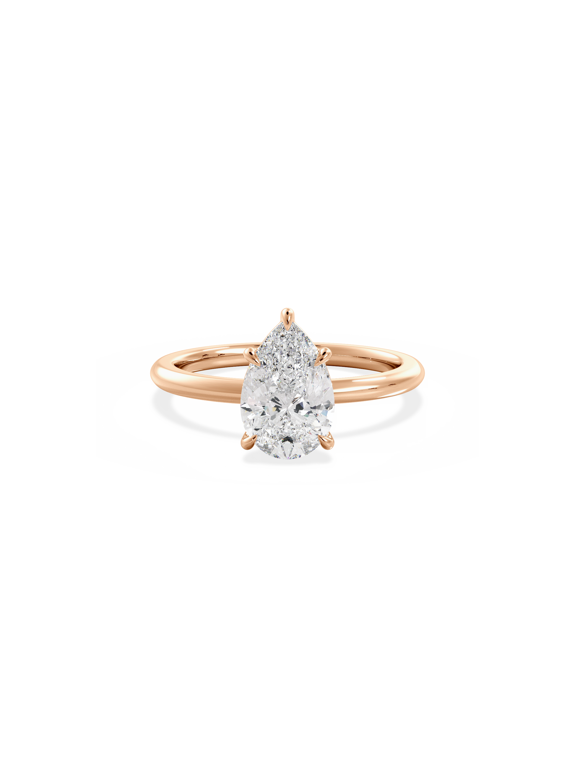 2 CT Round Three Stones Lab Grown Diamond Engagement Ring