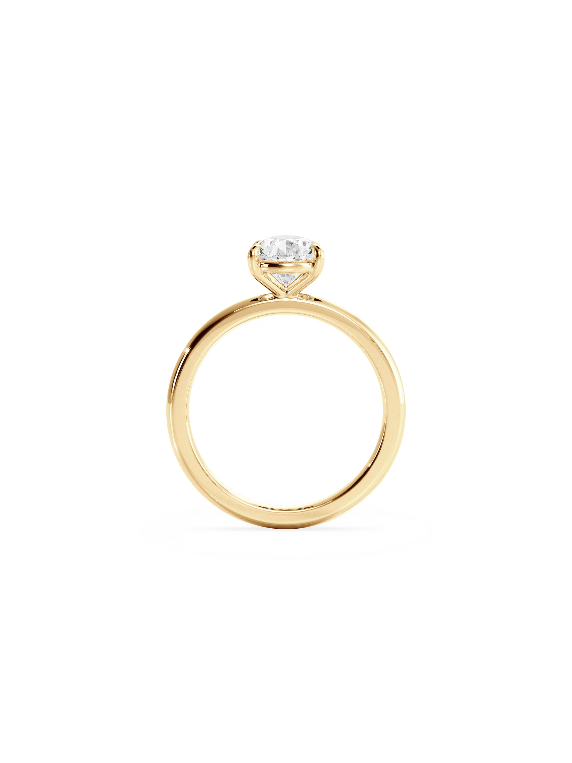 2 CT Round Three Stones Lab Grown Diamond Engagement Ring