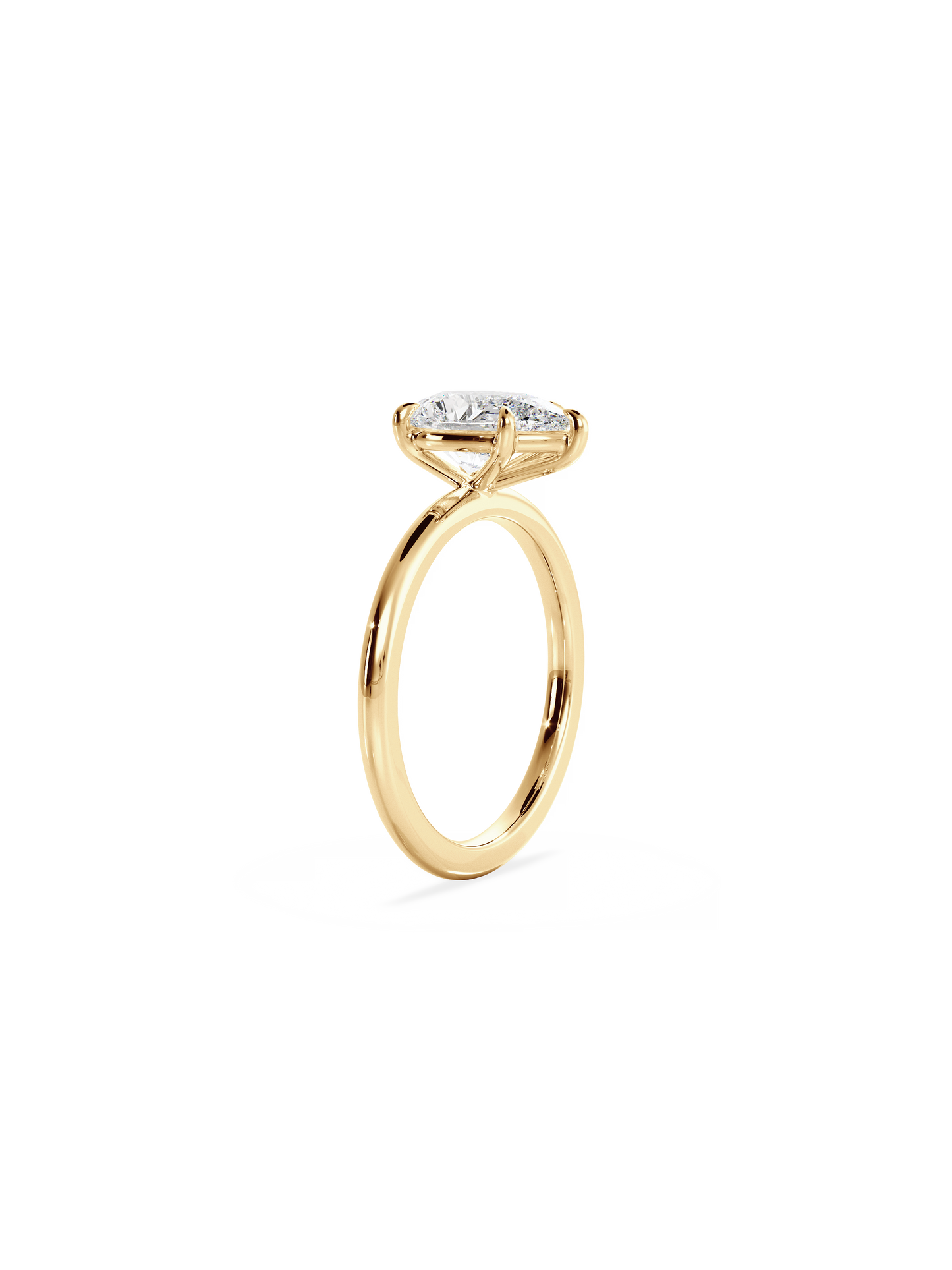 2 CT Round Three Stones Lab Grown Diamond Engagement Ring