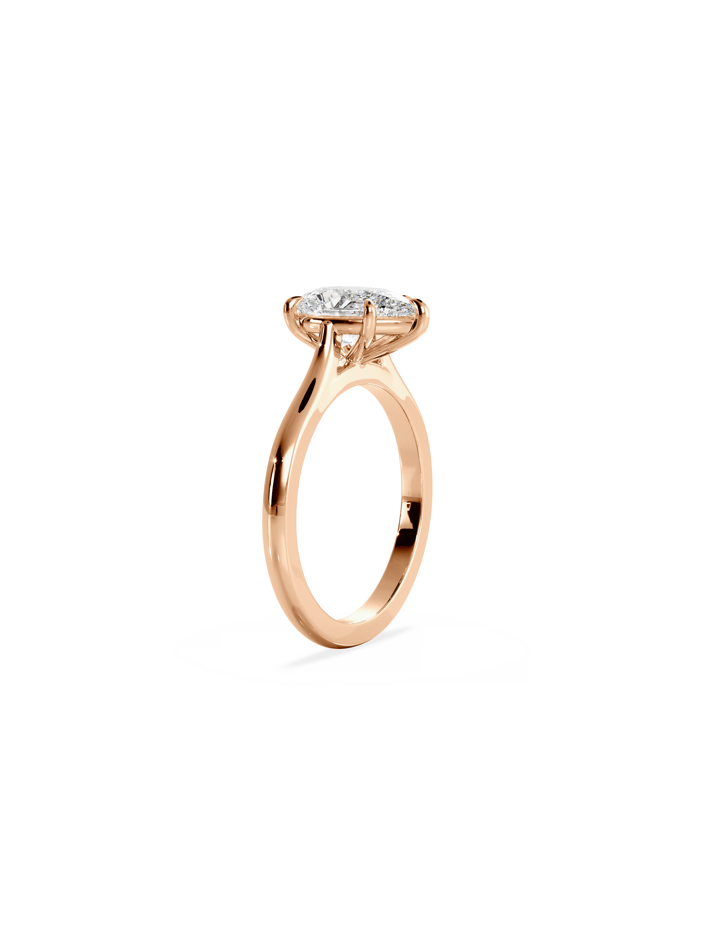 2 CT Round Three Stones Lab Grown Diamond Engagement Ring
