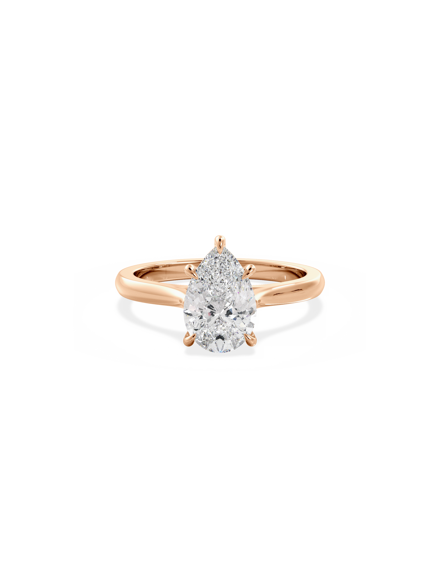 2 CT Round Three Stones Lab Grown Diamond Engagement Ring
