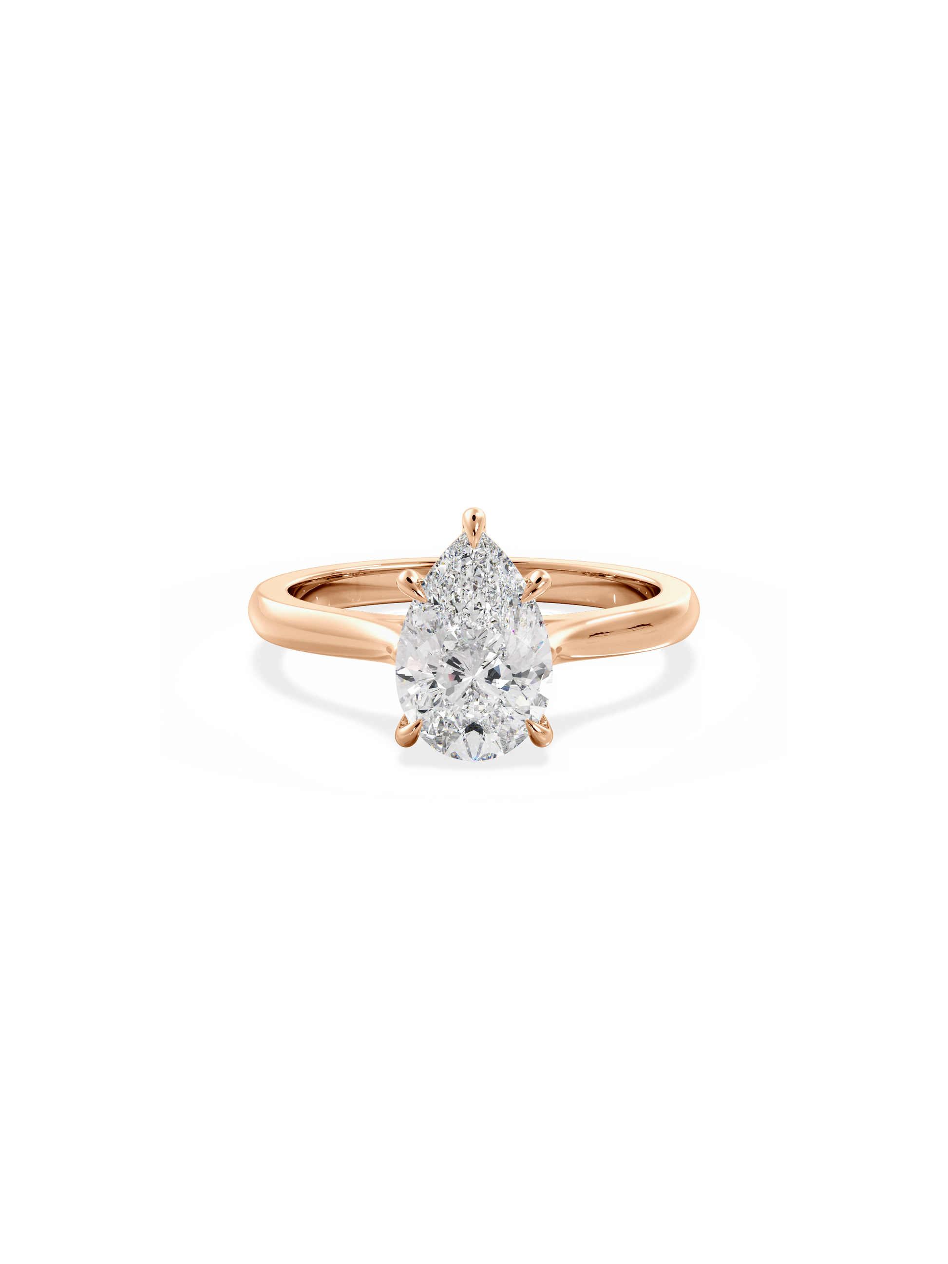 2 CT Round Three Stones Lab Grown Diamond Engagement Ring