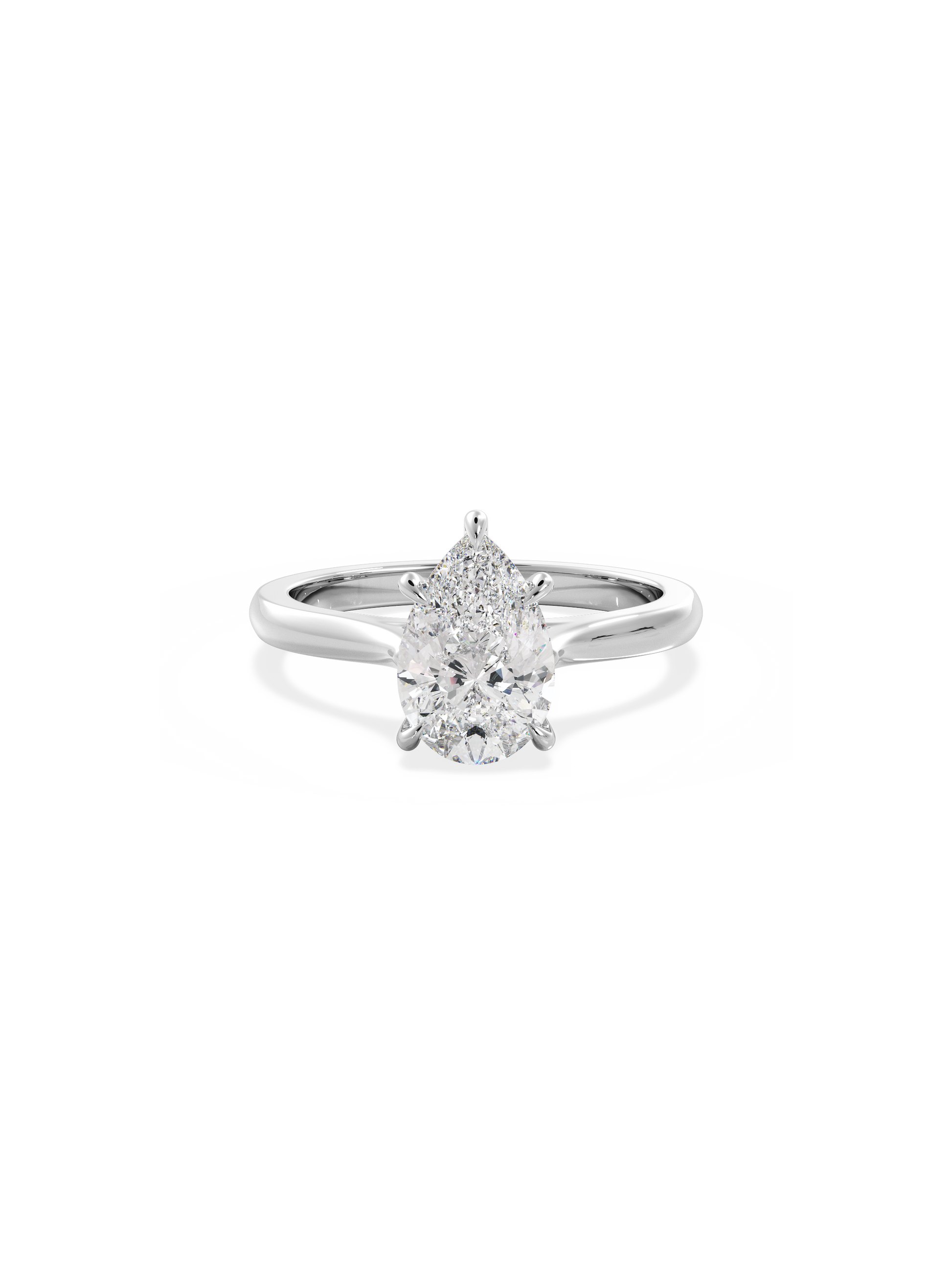 2 CT Round Three Stones Lab Grown Diamond Engagement Ring