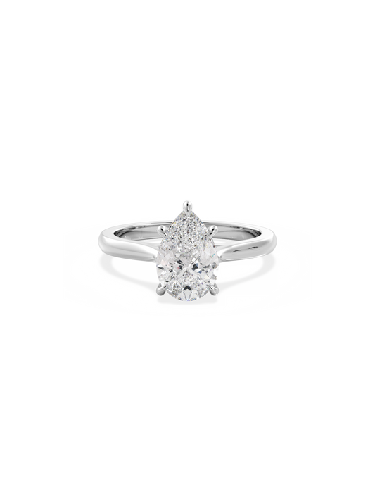 2 CT Round Three Stones Lab Grown Diamond Engagement Ring