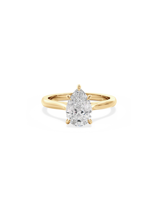 2 CT Round Three Stones Lab Grown Diamond Engagement Ring