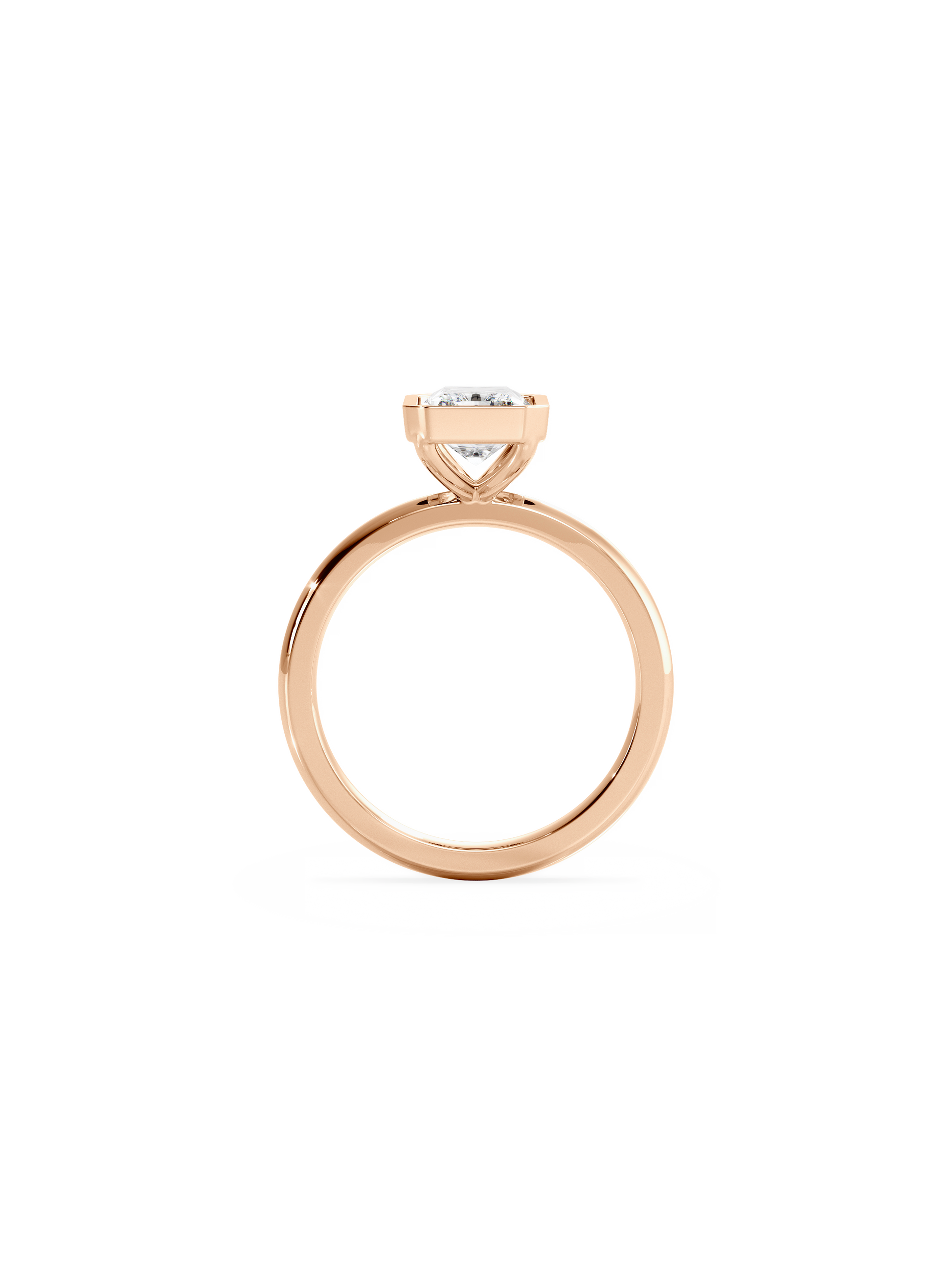 2 CT Round Three Stones Lab Grown Diamond Engagement Ring