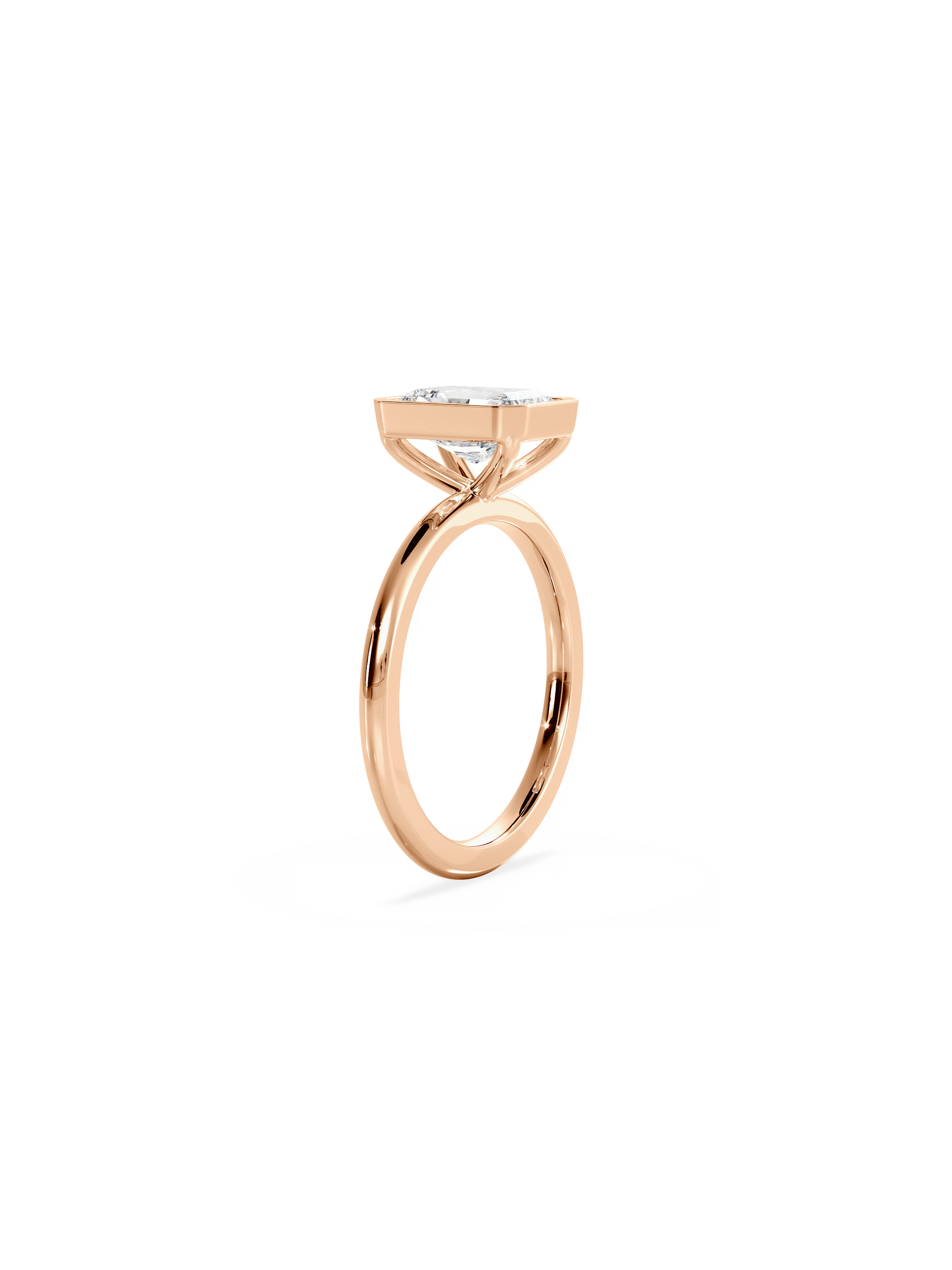 2 CT Round Three Stones Lab Grown Diamond Engagement Ring