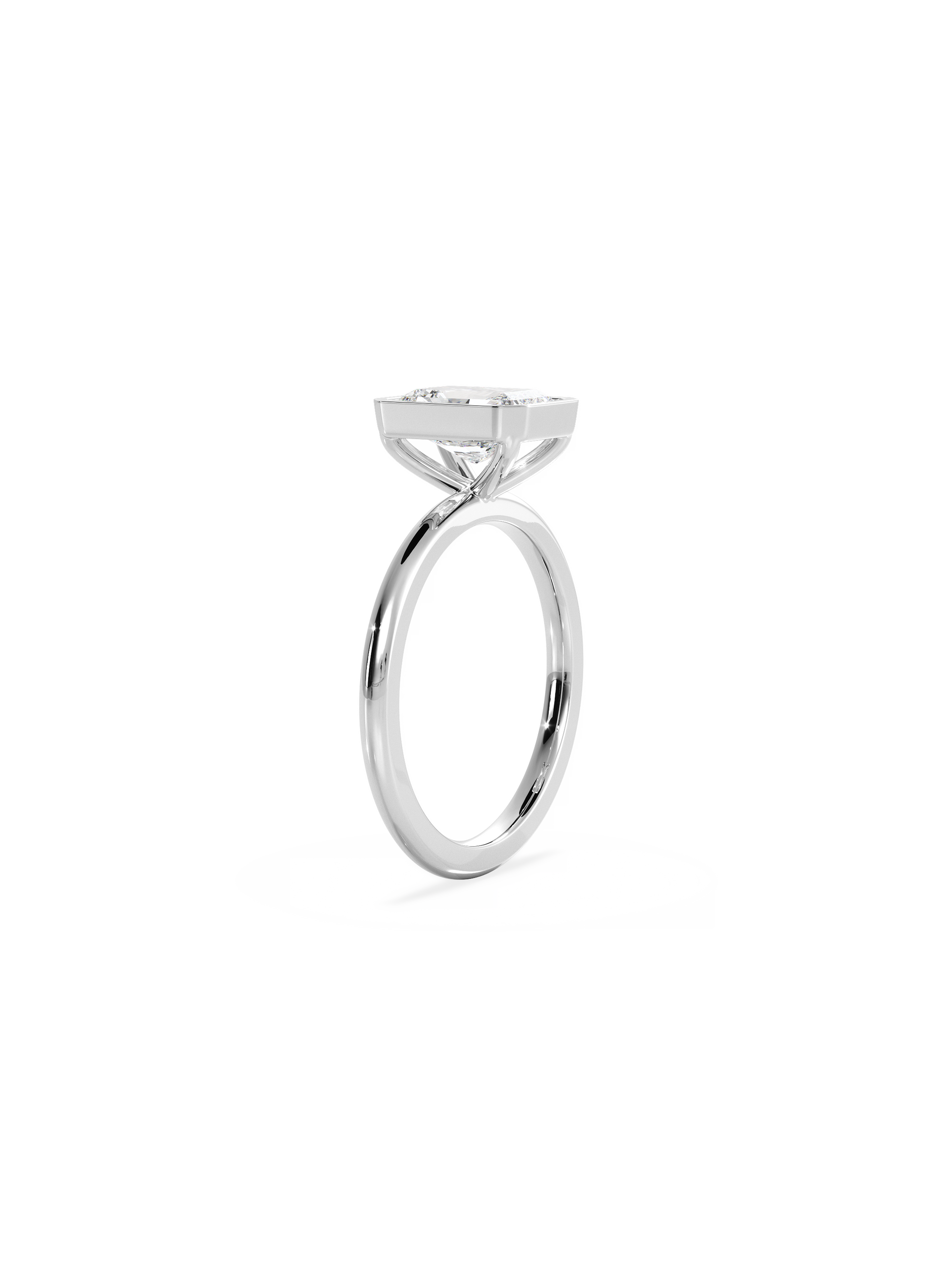 2 CT Round Three Stones Lab Grown Diamond Engagement Ring