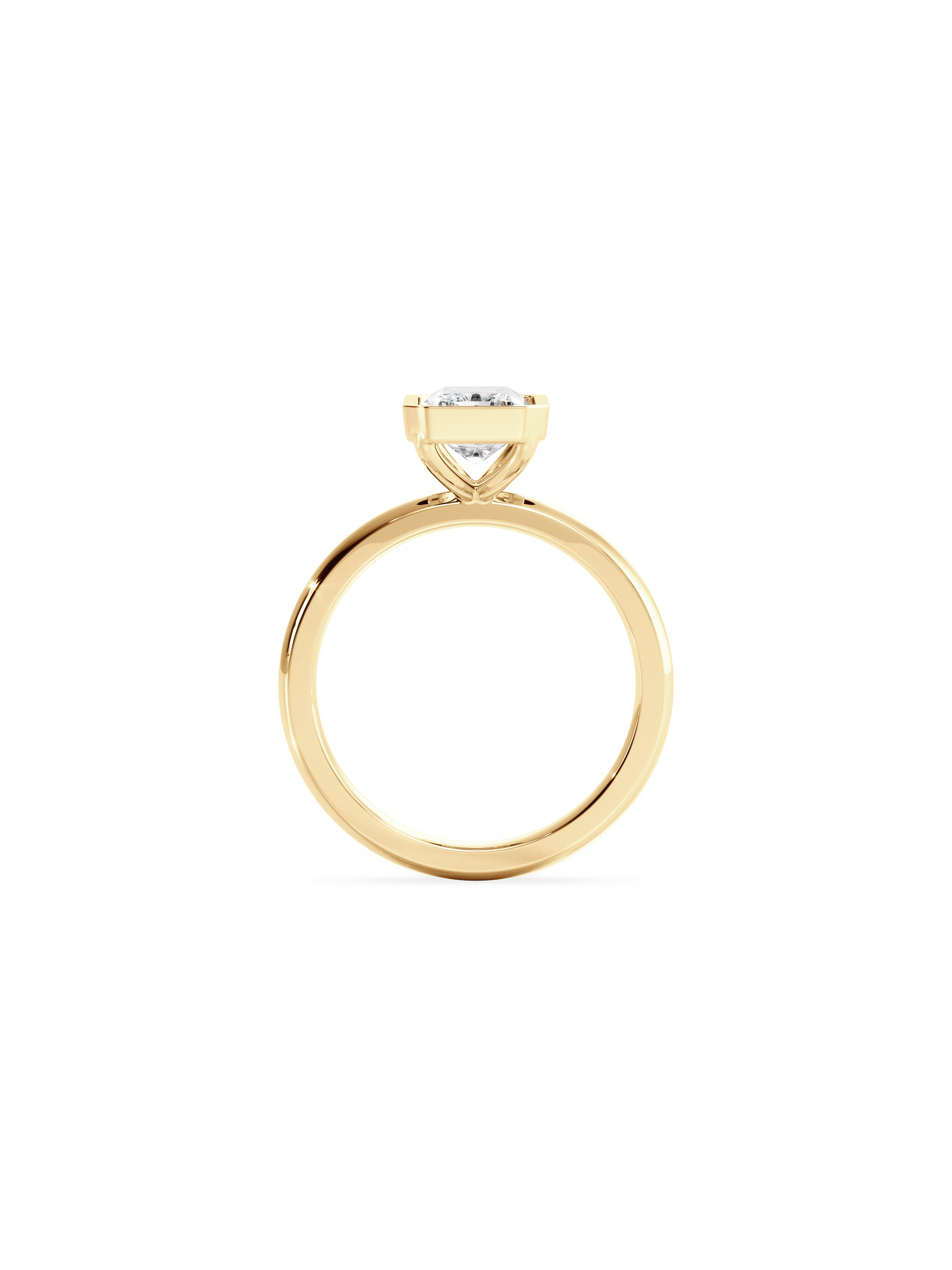 2 CT Round Three Stones Lab Grown Diamond Engagement Ring