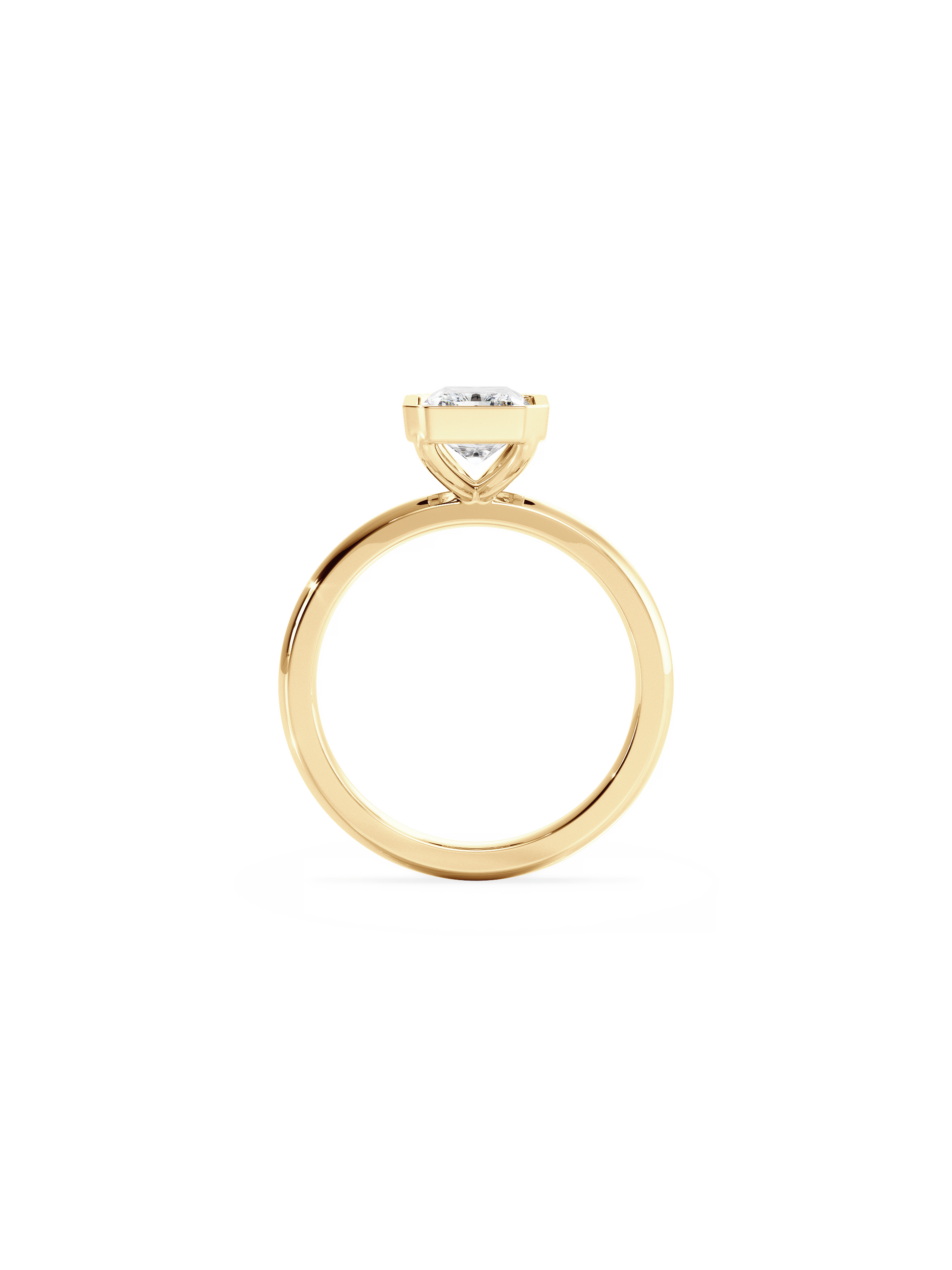 2 CT Round Three Stones Lab Grown Diamond Engagement Ring