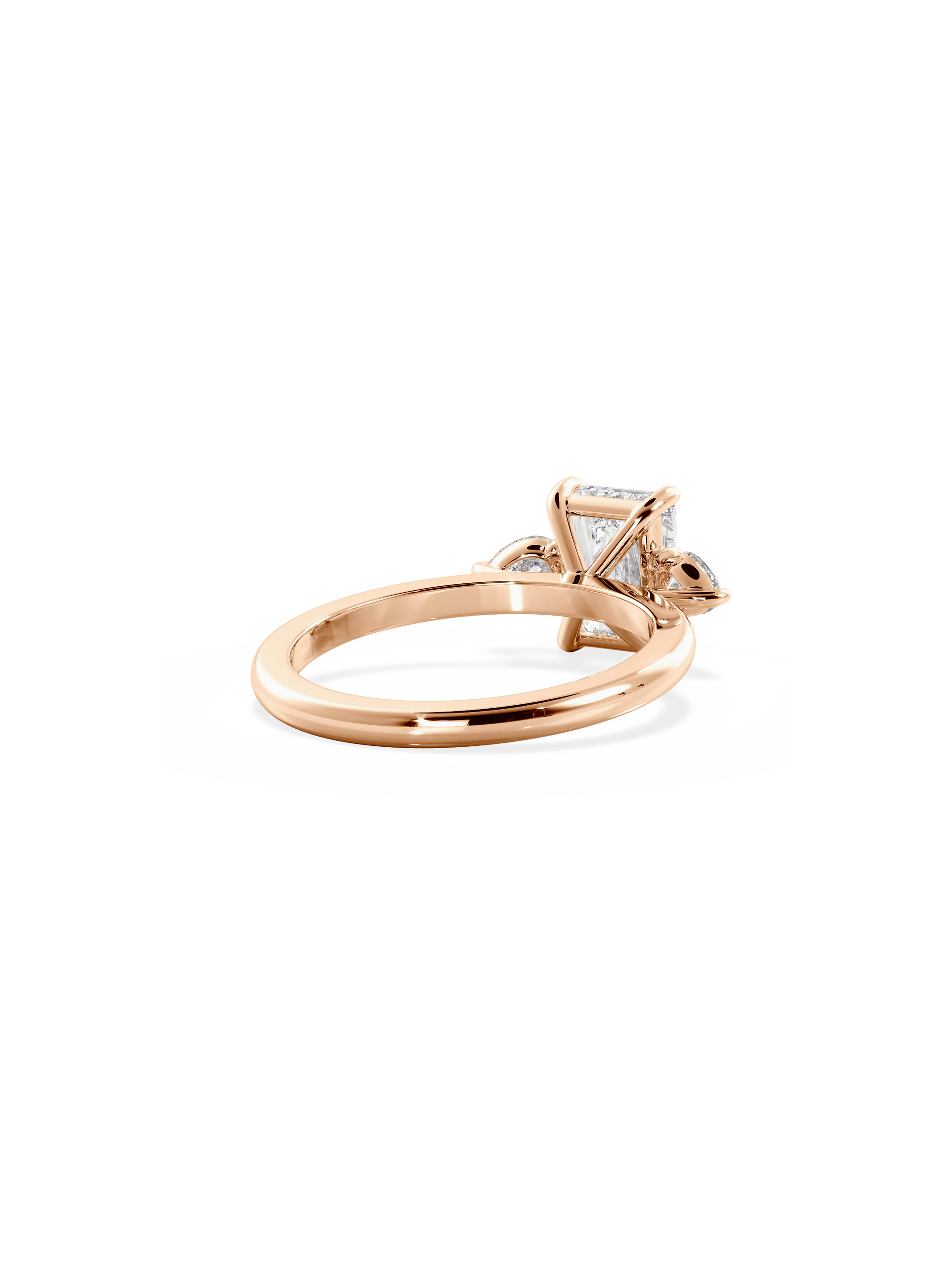 2 CT Round Three Stones Lab Grown Diamond Engagement Ring