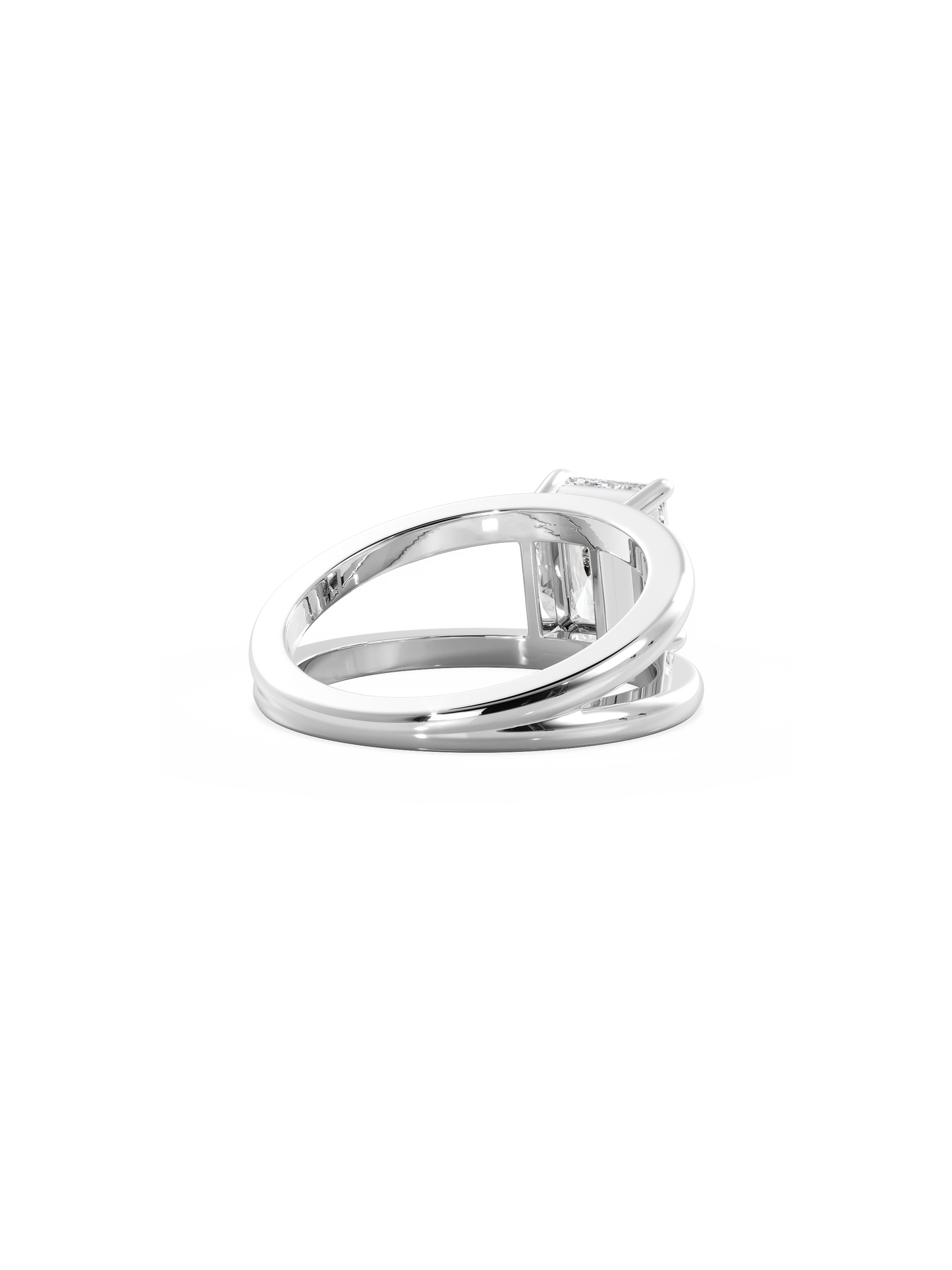 2 CT Round Three Stones Lab Grown Diamond Engagement Ring