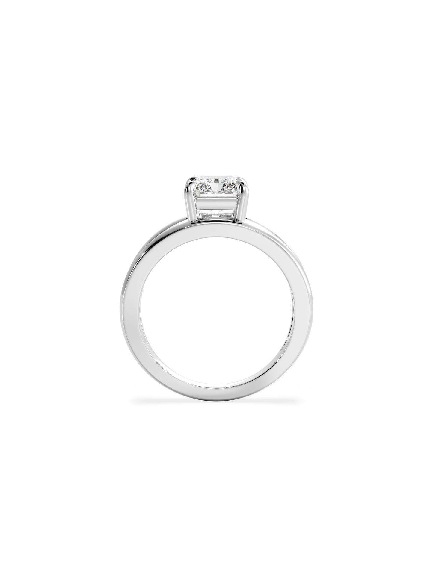 2 CT Round Three Stones Lab Grown Diamond Engagement Ring