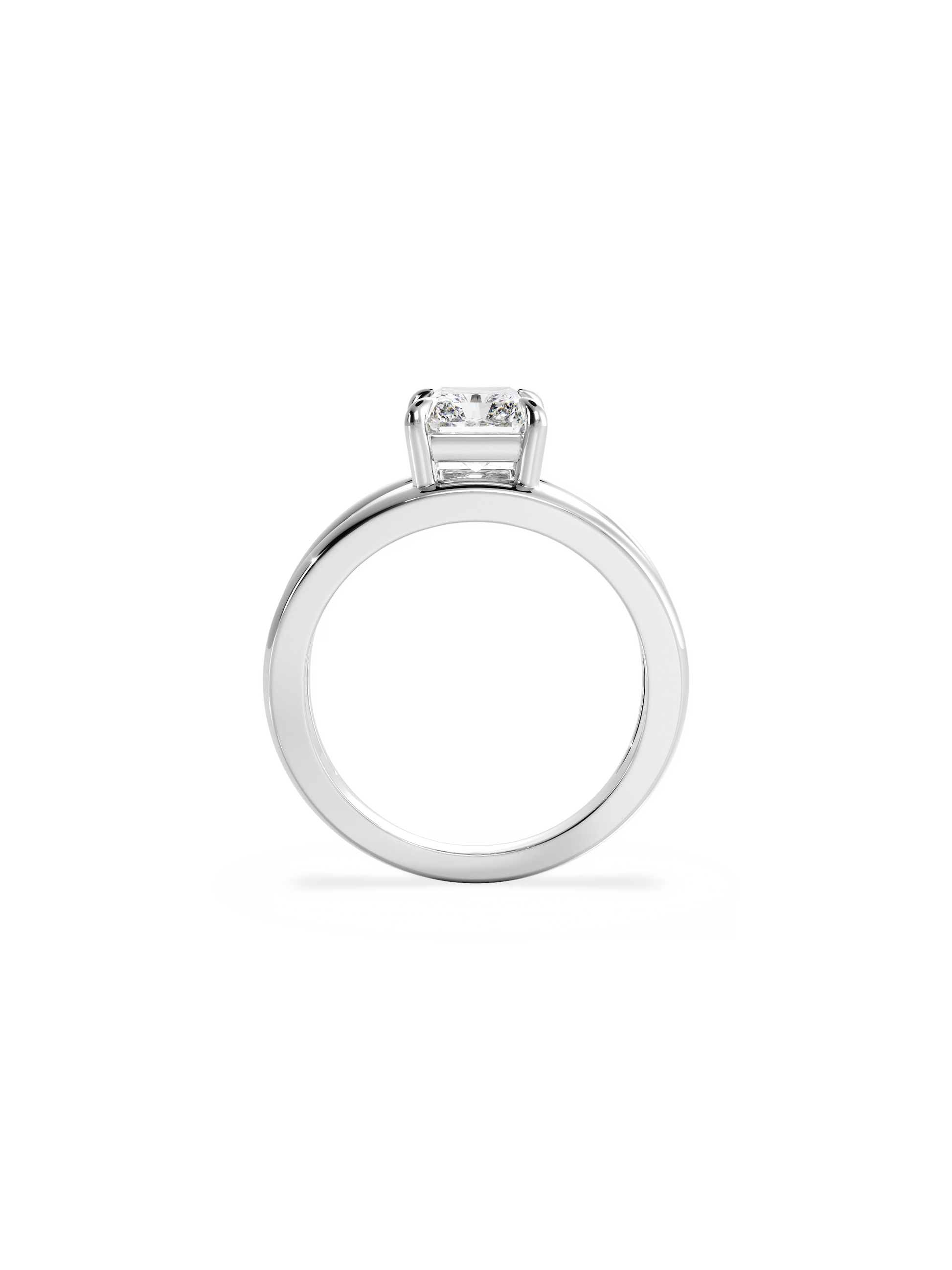 2 CT Round Three Stones Lab Grown Diamond Engagement Ring