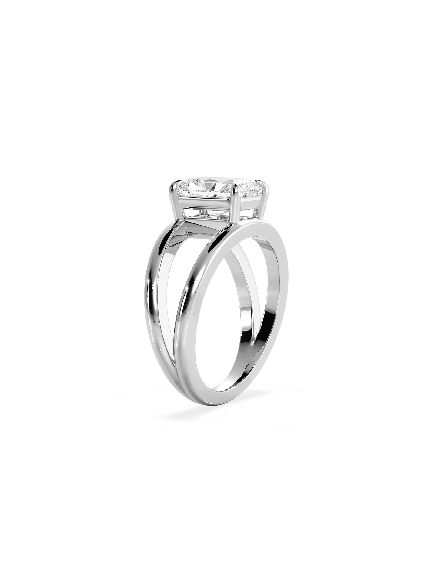 2 CT Round Three Stones Lab Grown Diamond Engagement Ring