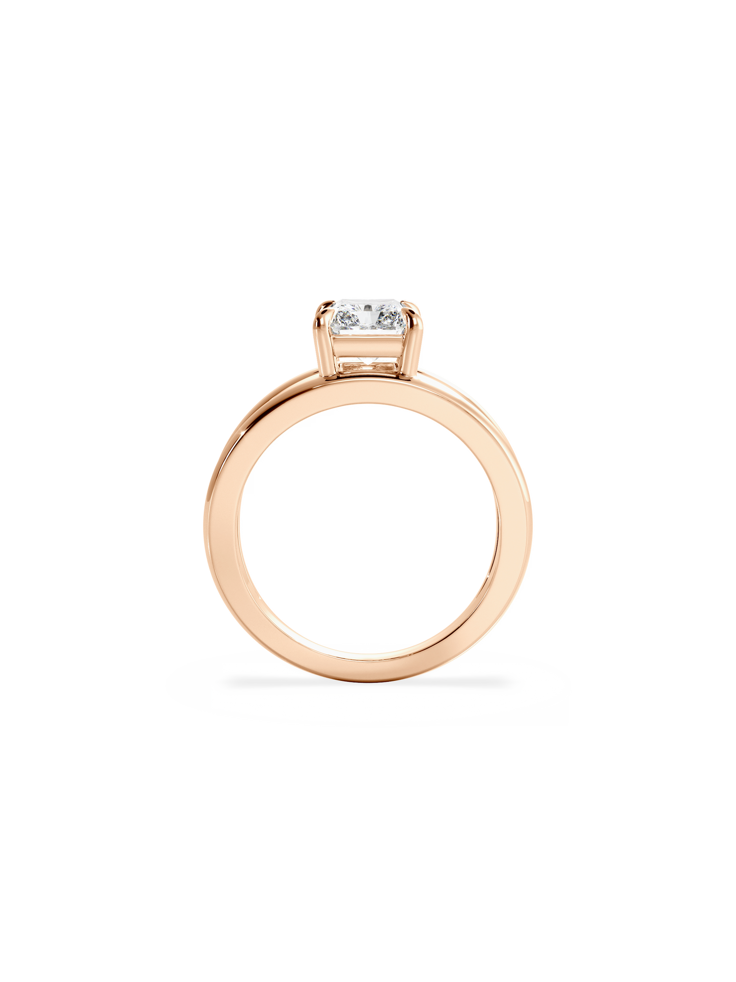 2 CT Round Three Stones Lab Grown Diamond Engagement Ring