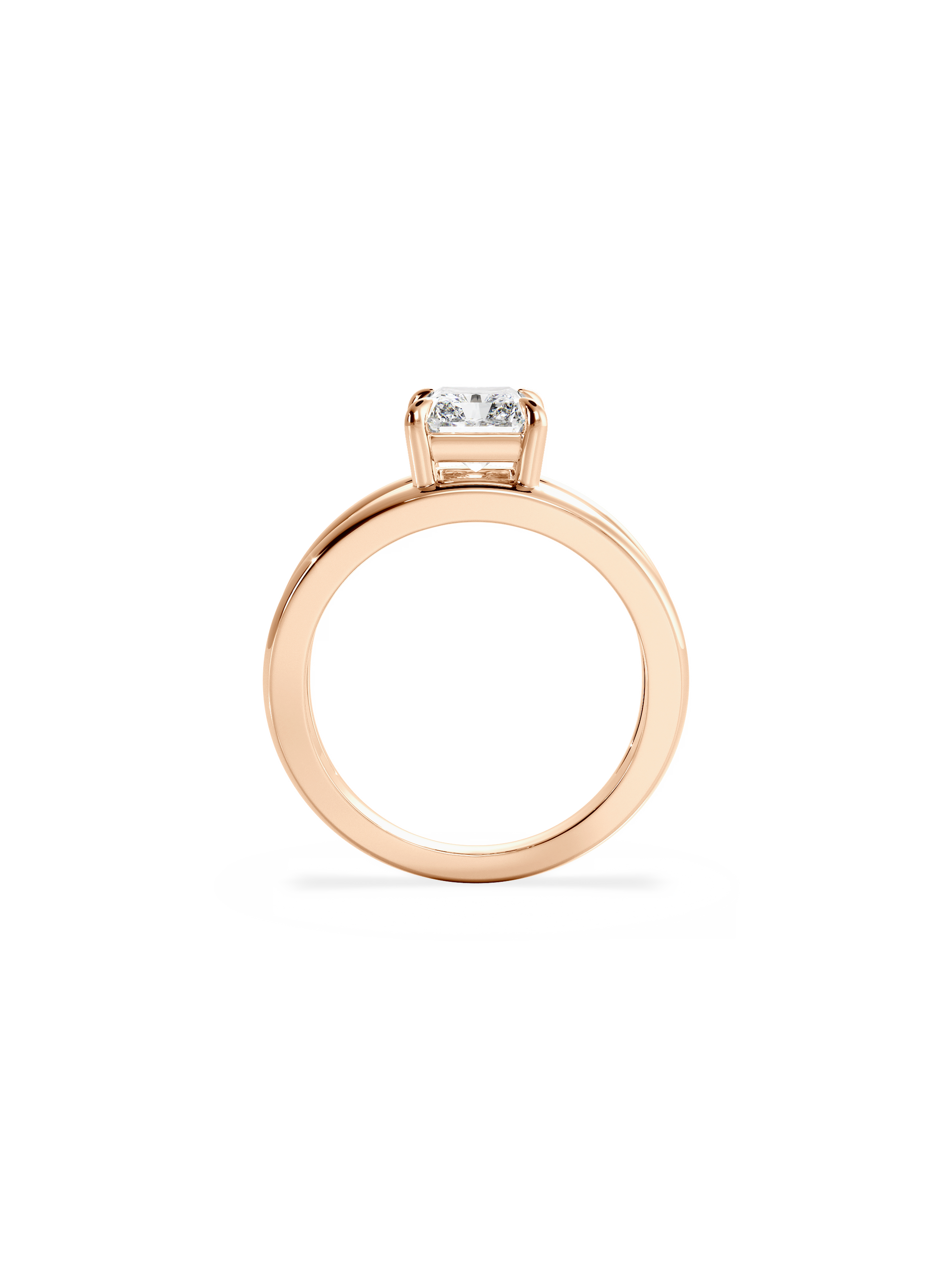2 CT Round Three Stones Lab Grown Diamond Engagement Ring