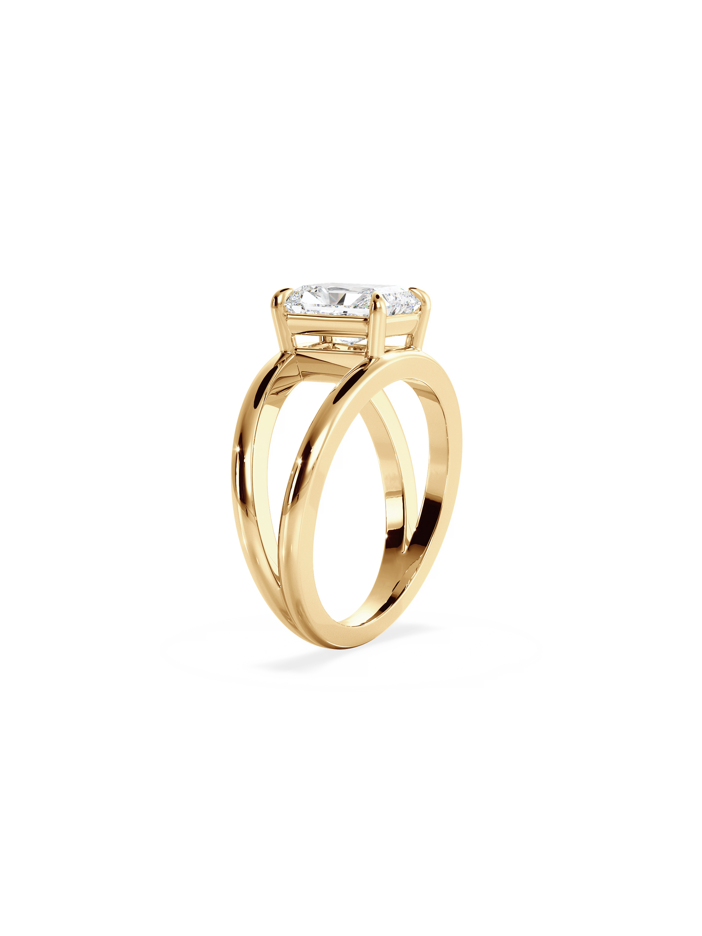 2 CT Round Three Stones Lab Grown Diamond Engagement Ring