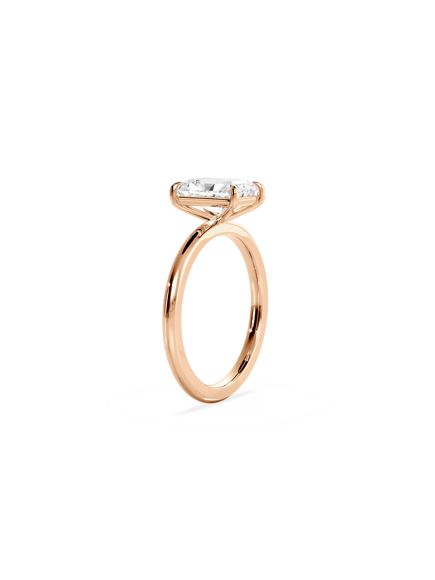 2 CT Round Three Stones Lab Grown Diamond Engagement Ring