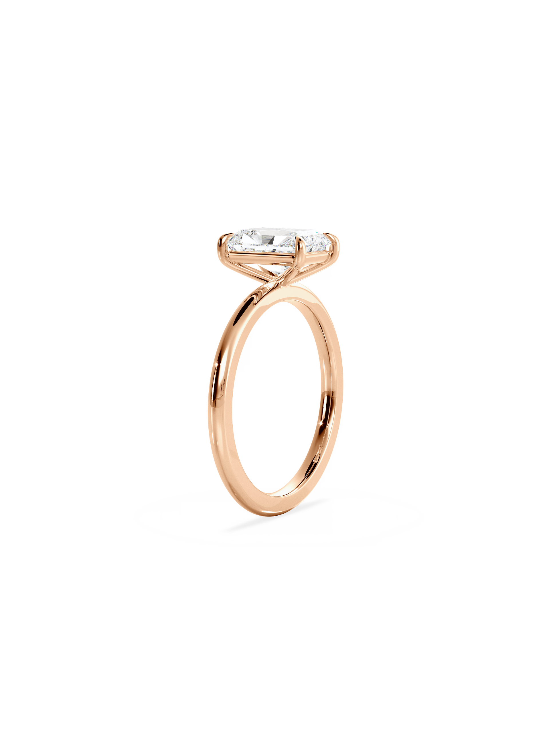 2 CT Round Three Stones Lab Grown Diamond Engagement Ring