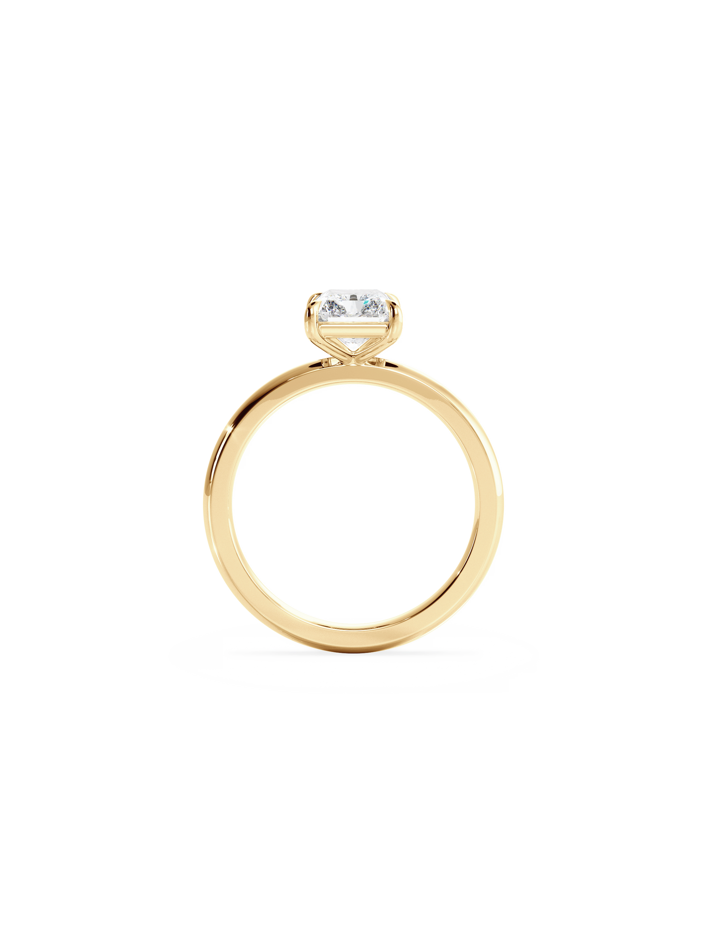 2 CT Round Three Stones Lab Grown Diamond Engagement Ring