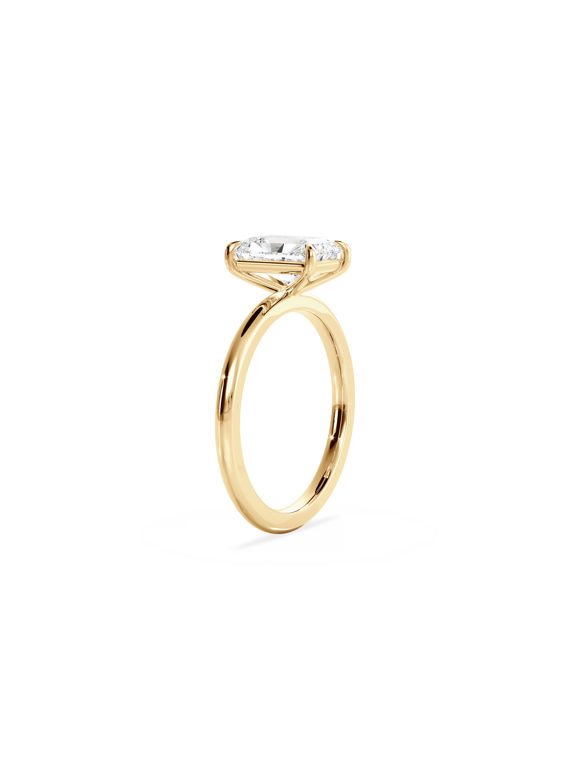 2 CT Round Three Stones Lab Grown Diamond Engagement Ring