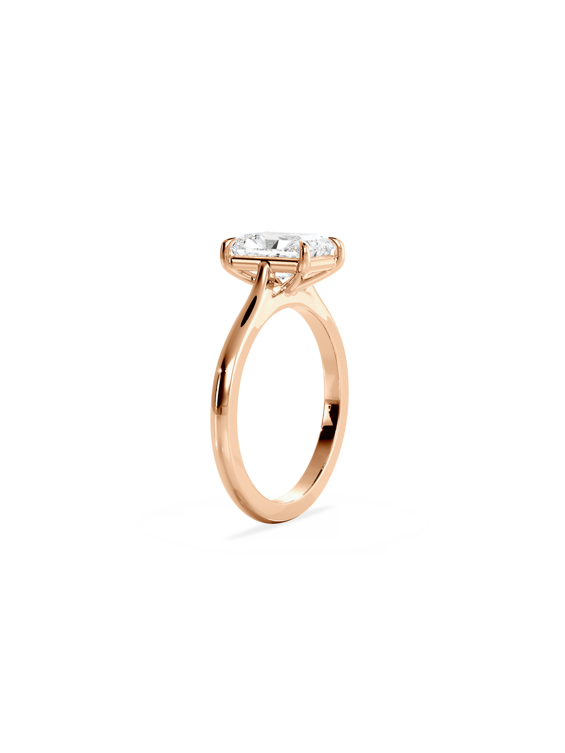2 CT Round Three Stones Lab Grown Diamond Engagement Ring