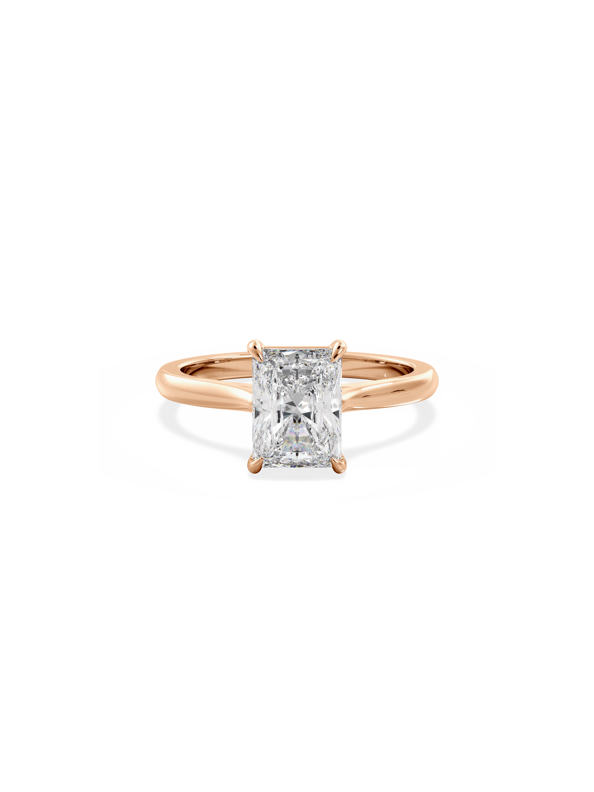 2 CT Round Three Stones Lab Grown Diamond Engagement Ring
