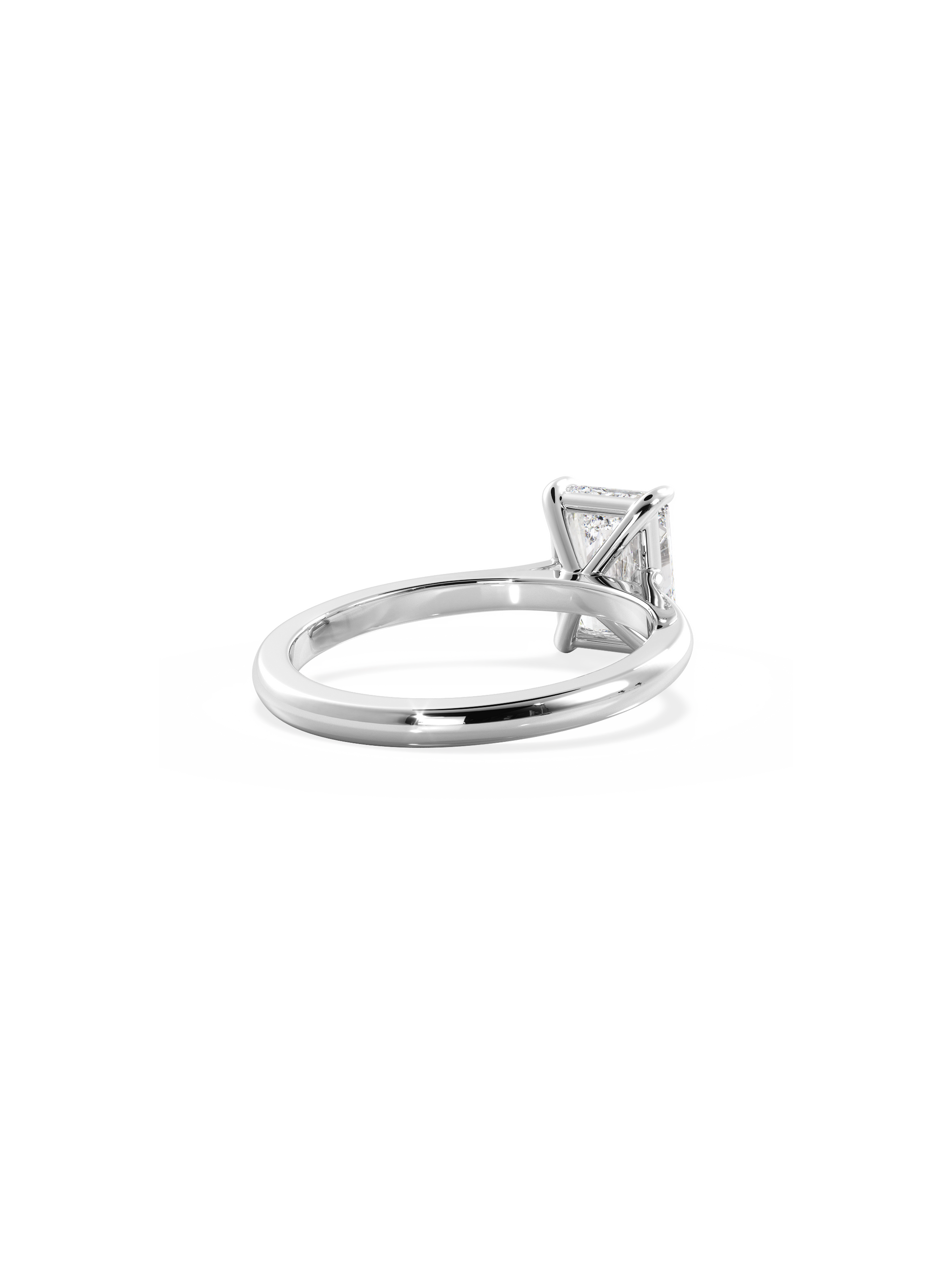 2 CT Round Three Stones Lab Grown Diamond Engagement Ring