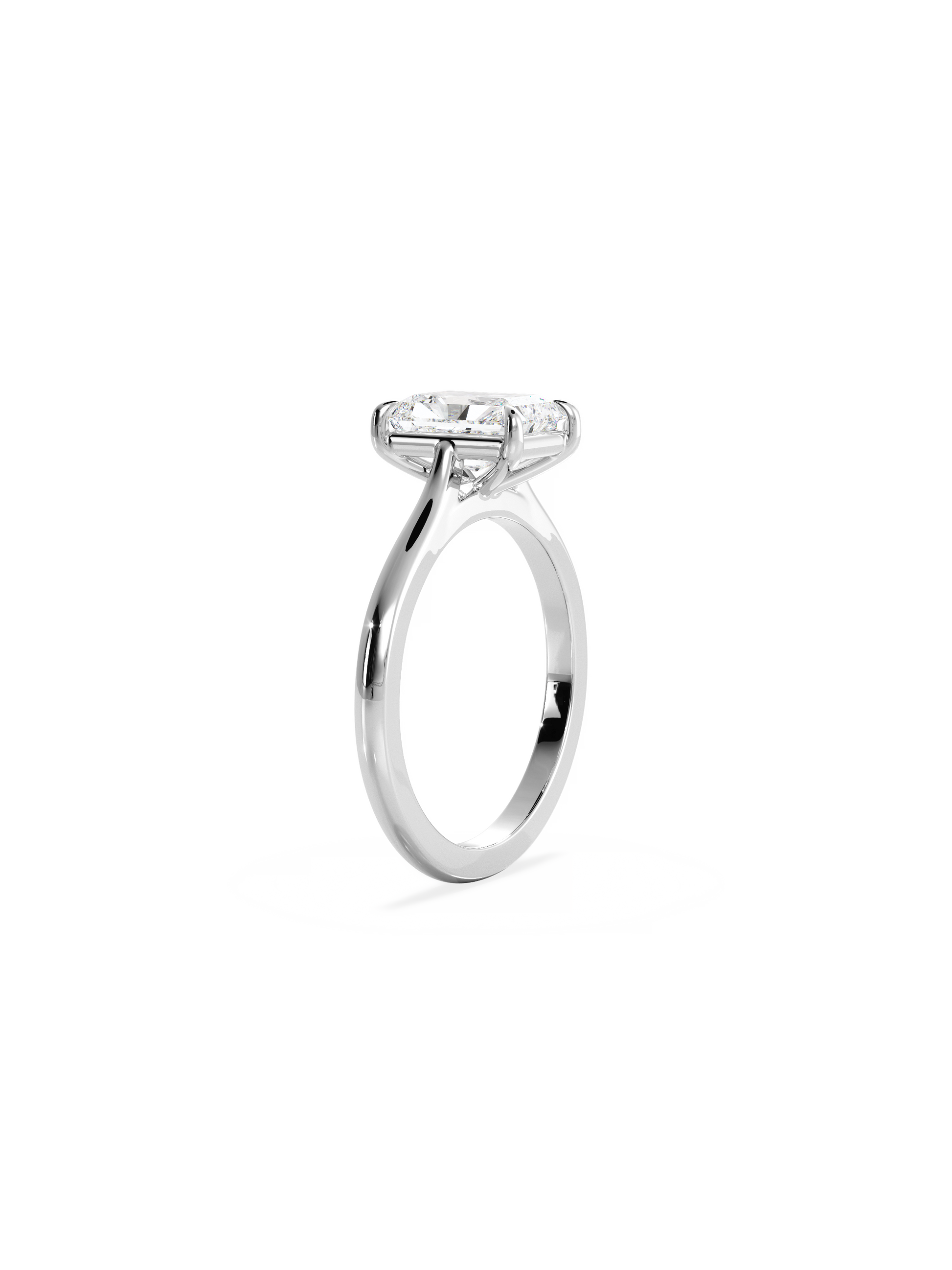 2 CT Round Three Stones Lab Grown Diamond Engagement Ring