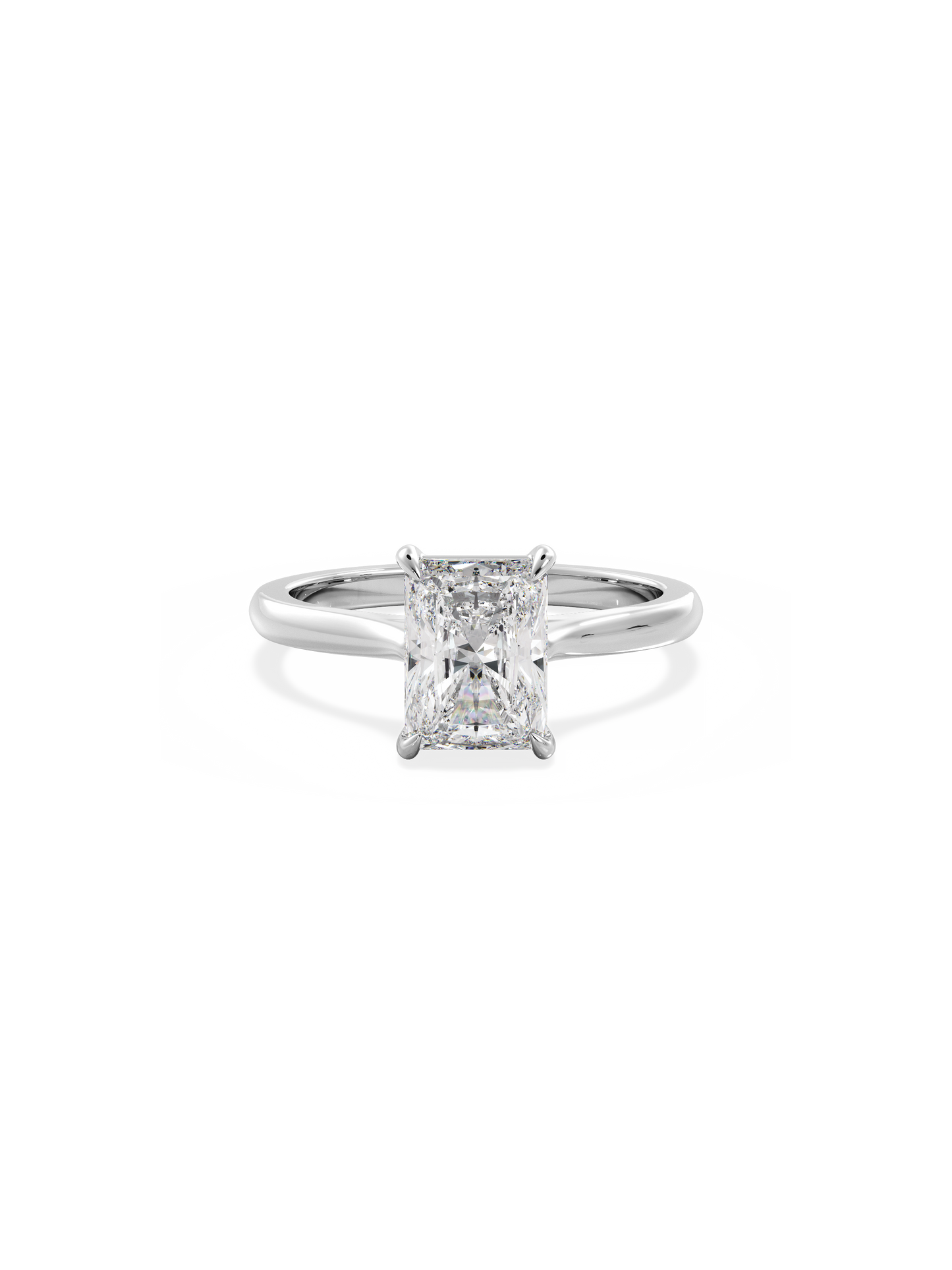 2 CT Round Three Stones Lab Grown Diamond Engagement Ring