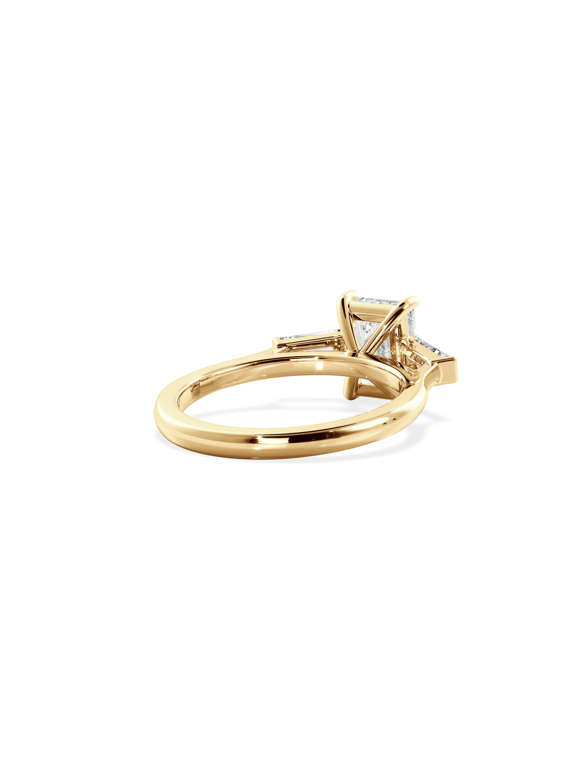 2 CT Round Three Stones Lab Grown Diamond Engagement Ring