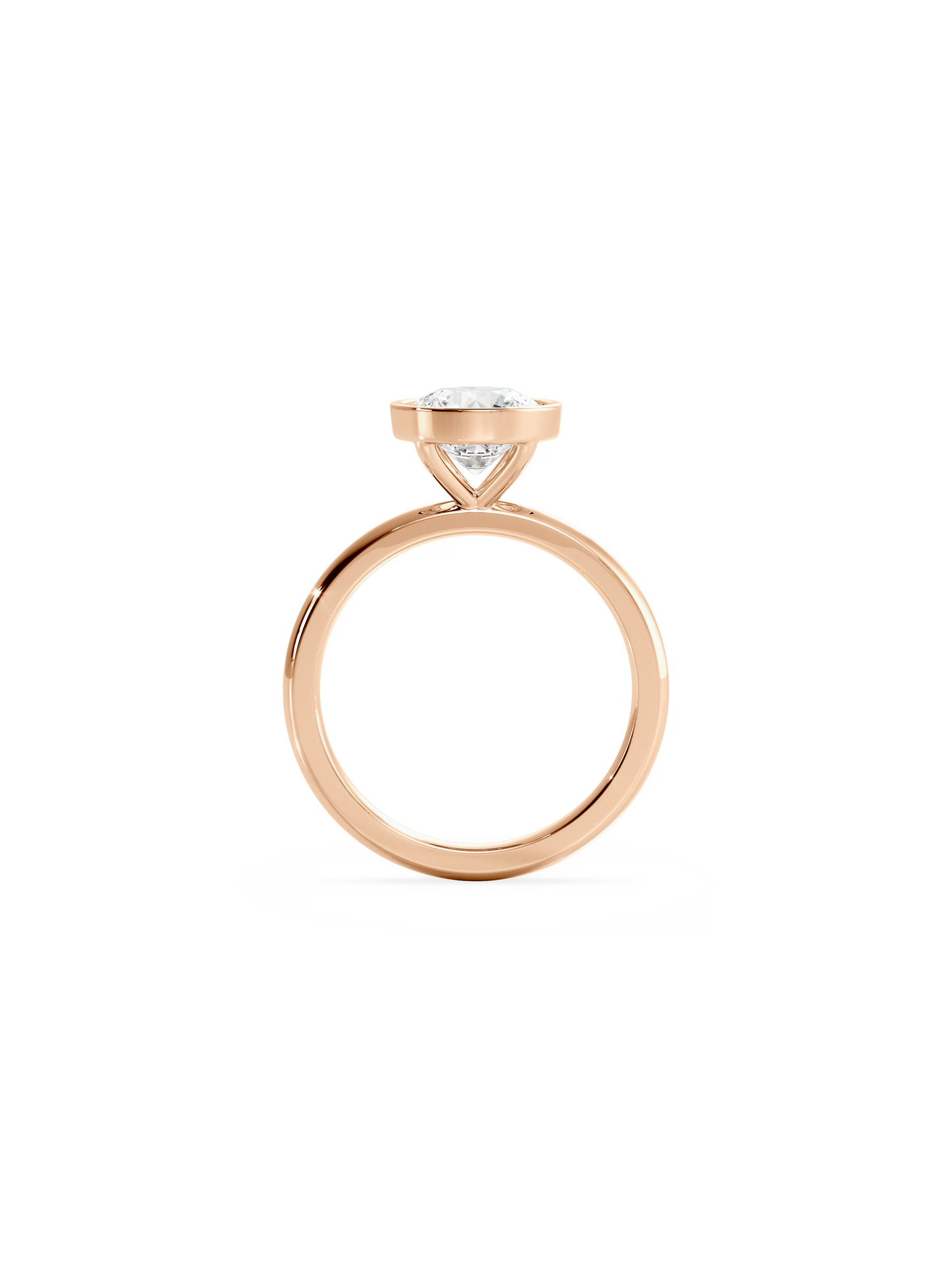 2 CT Round Three Stones Lab Grown Diamond Engagement Ring