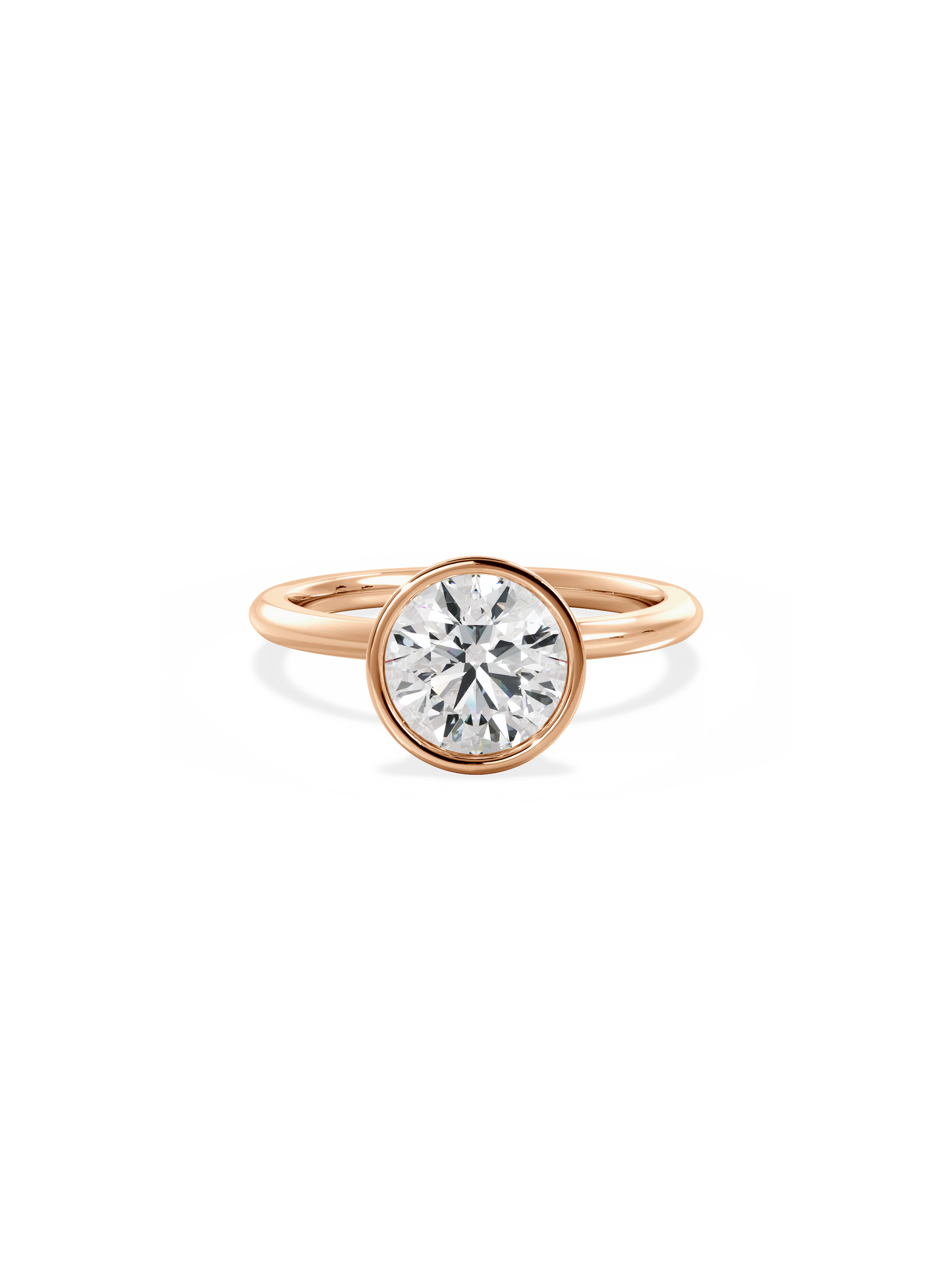 2 CT Round Three Stones Lab Grown Diamond Engagement Ring