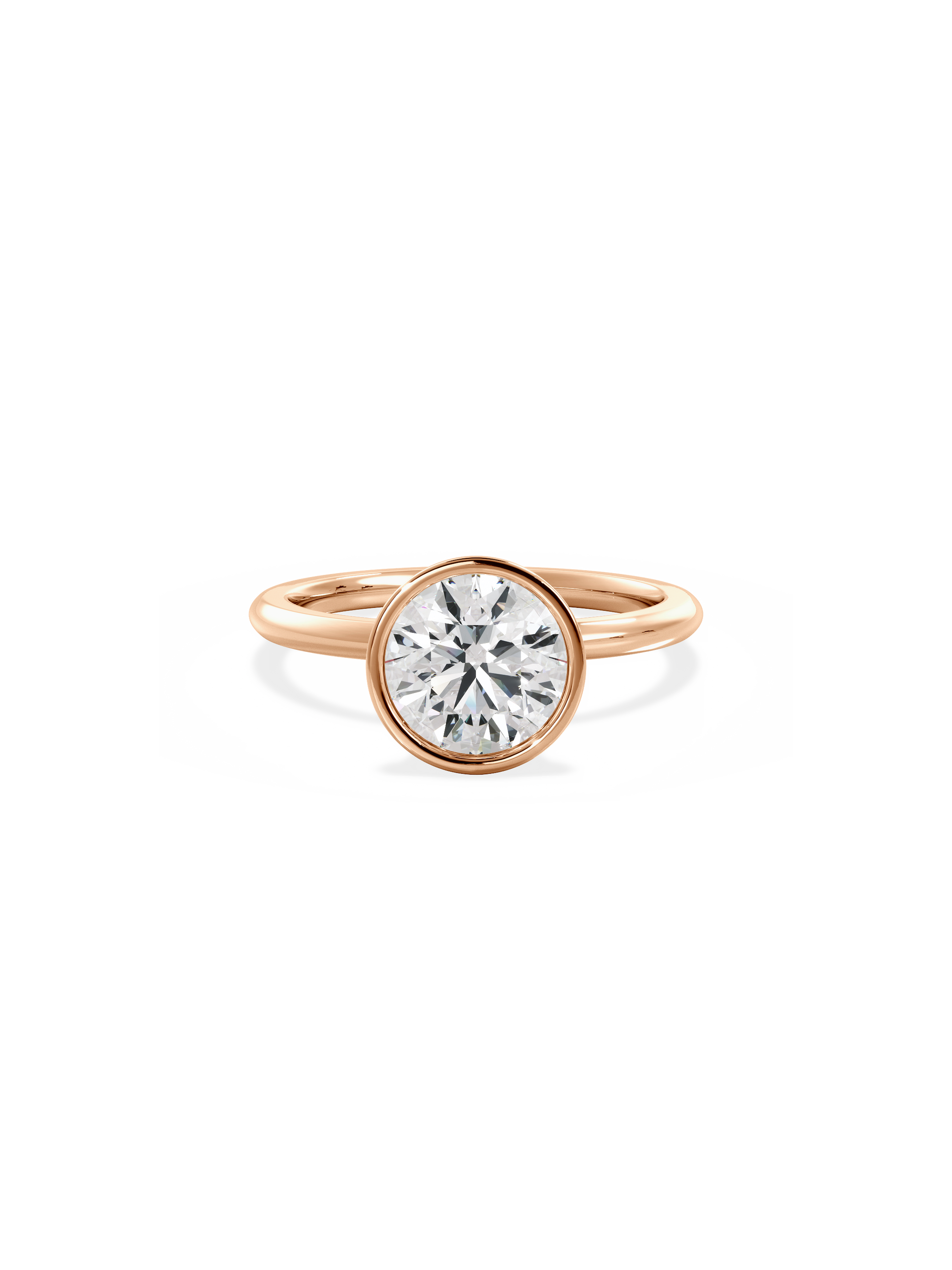 2 CT Round Three Stones Lab Grown Diamond Engagement Ring