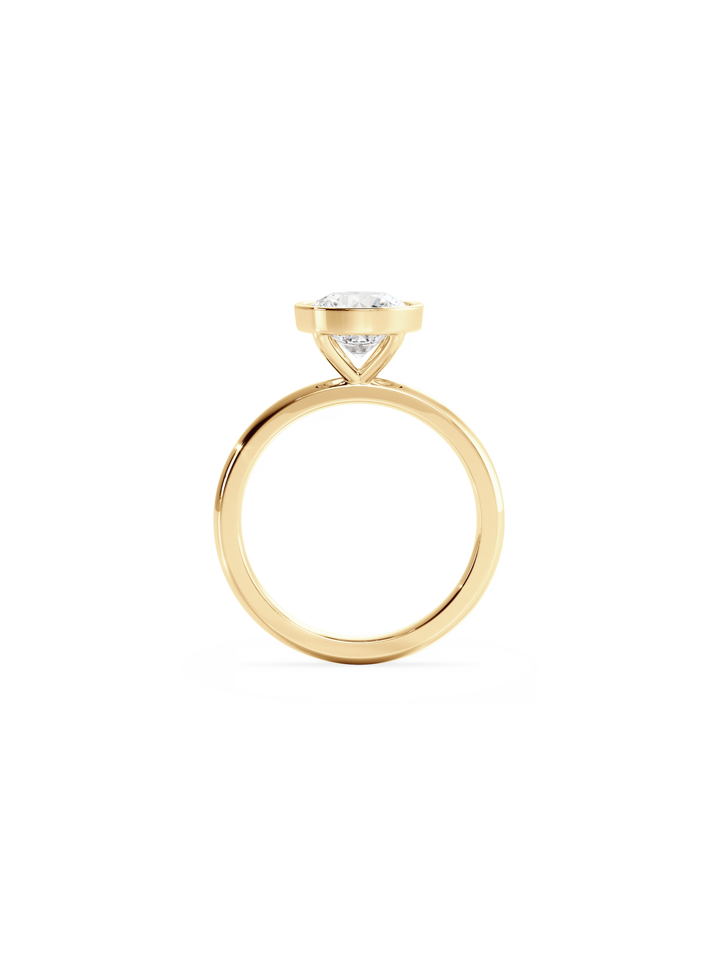 2 CT Round Three Stones Lab Grown Diamond Engagement Ring