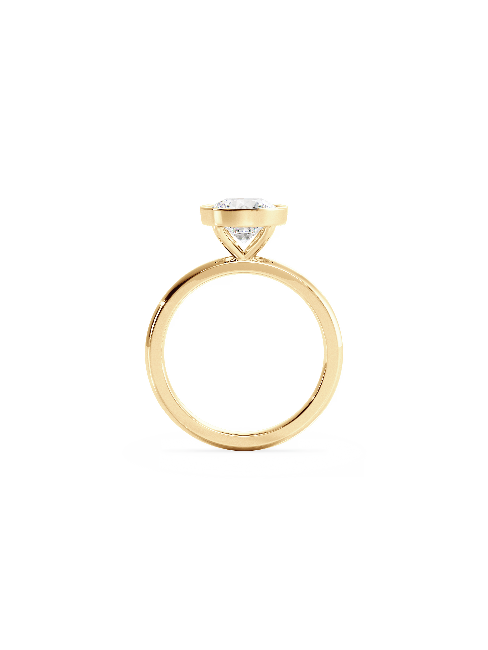 2 CT Round Three Stones Lab Grown Diamond Engagement Ring