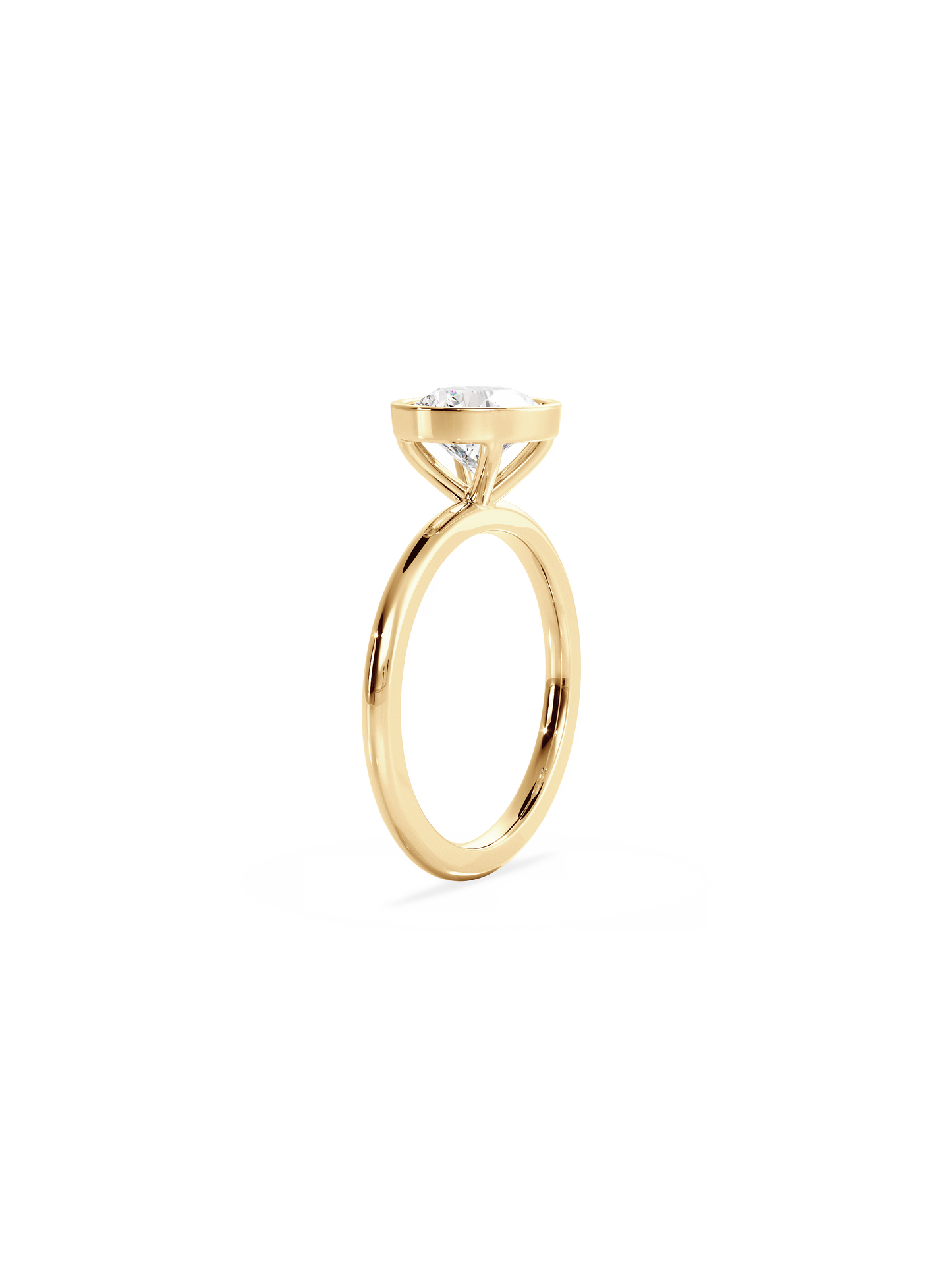 2 CT Round Three Stones Lab Grown Diamond Engagement Ring