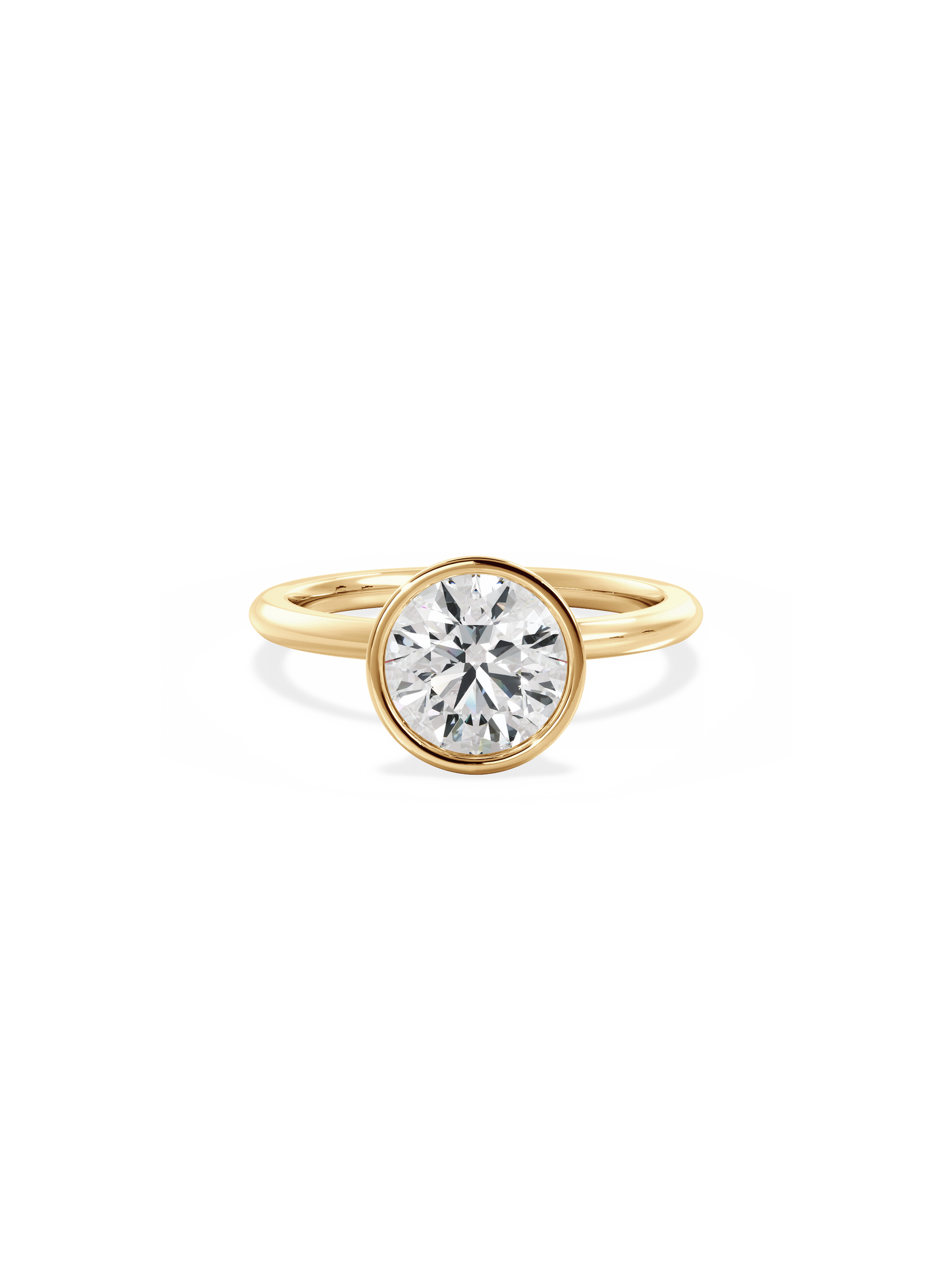 2 CT Round Three Stones Lab Grown Diamond Engagement Ring