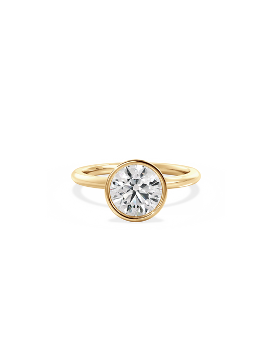 2 CT Round Three Stones Lab Grown Diamond Engagement Ring
