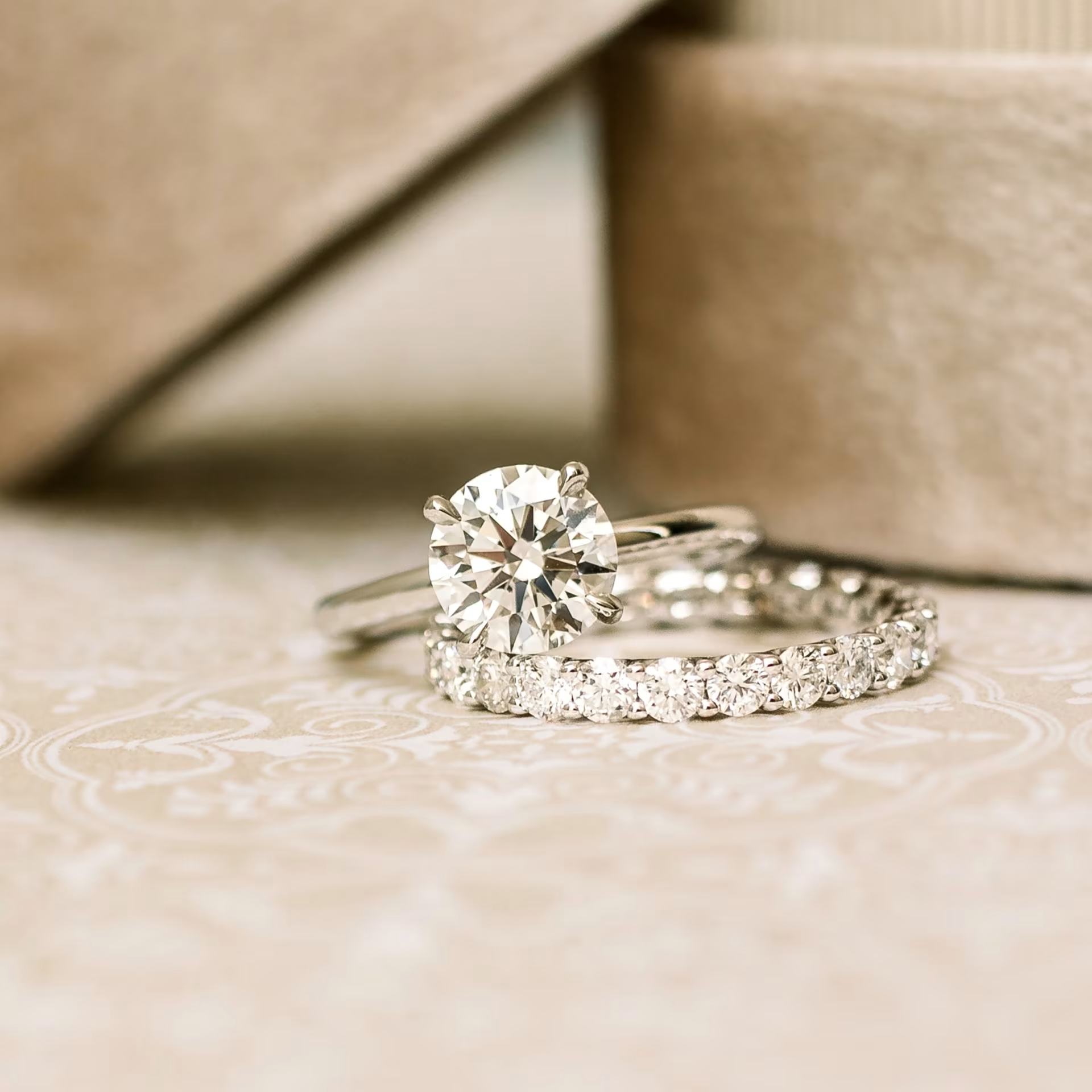 Marquise Cut Cluster Styled Lab Grown Diamond Engagement Ring