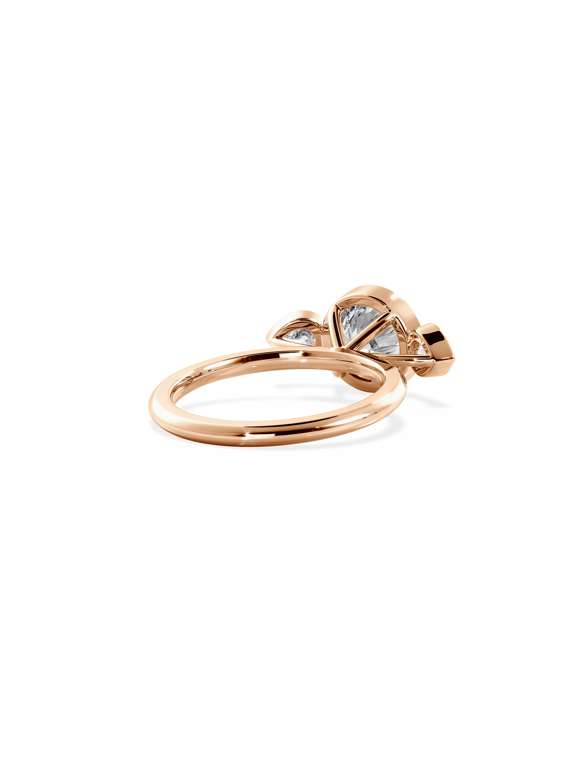 2 CT Round Three Stones Lab Grown Diamond Engagement Ring