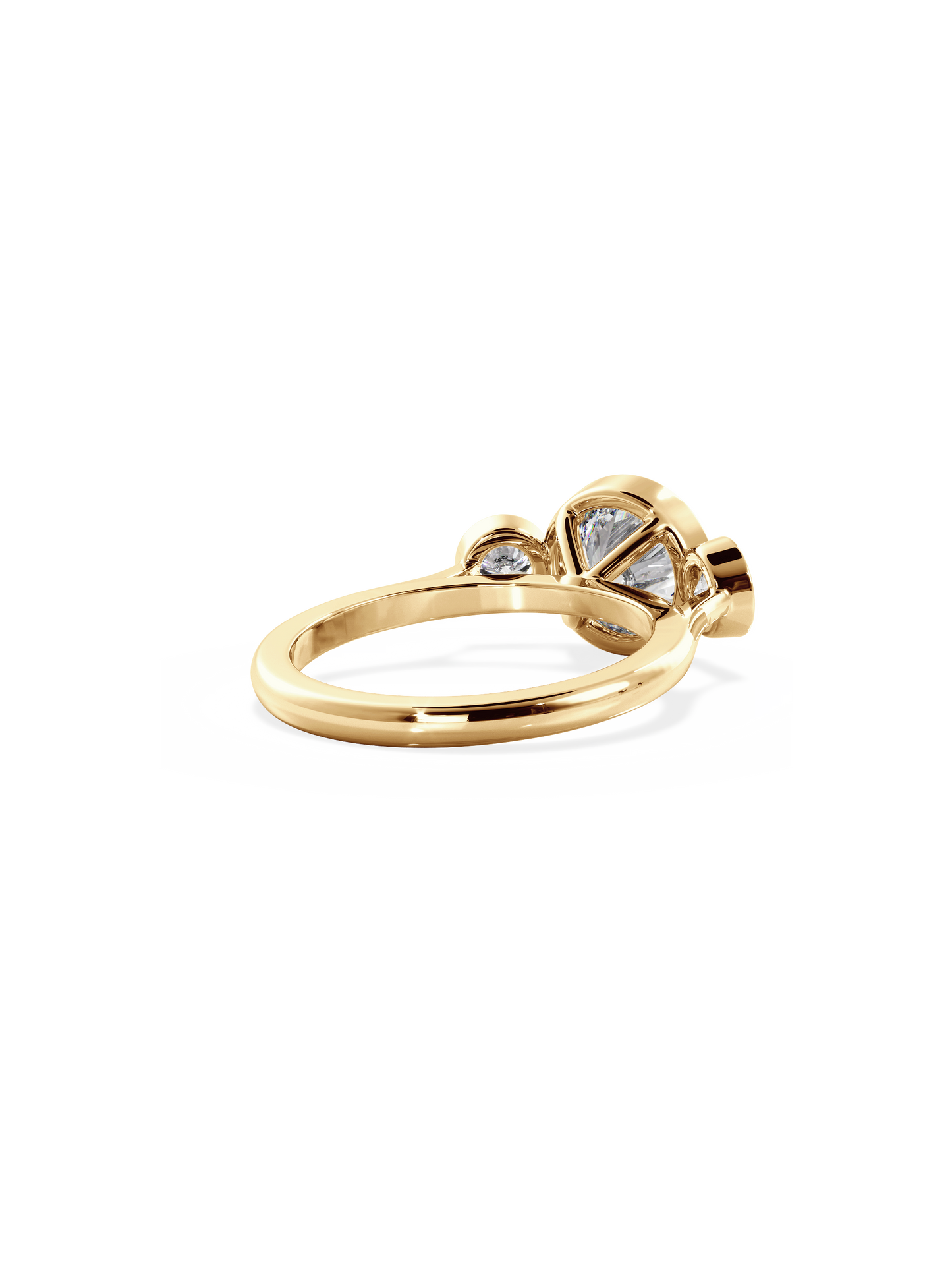 2 CT Round Three Stones Lab Grown Diamond Engagement Ring