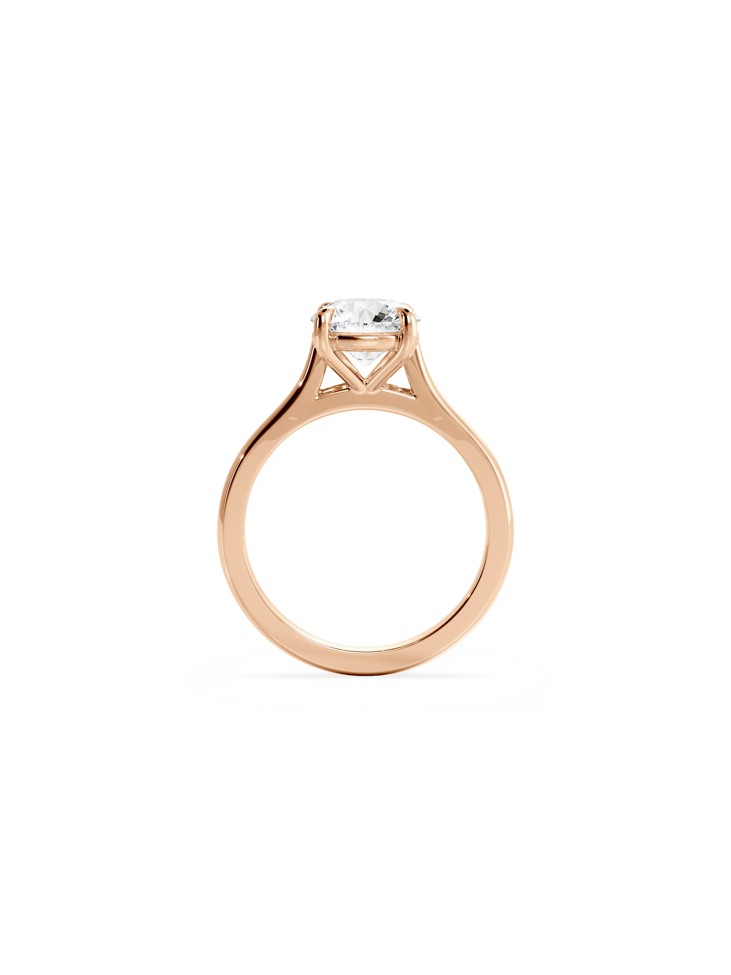 2 CT Round Three Stones Lab Grown Diamond Engagement Ring