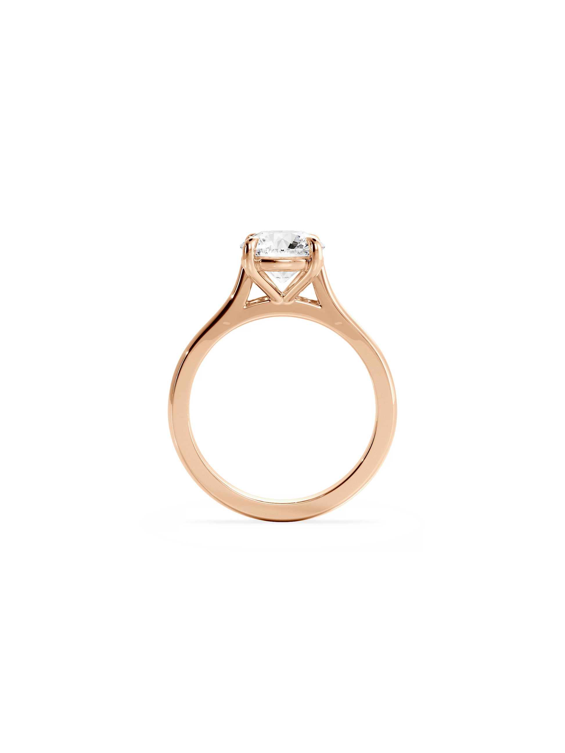 2 CT Round Three Stones Lab Grown Diamond Engagement Ring